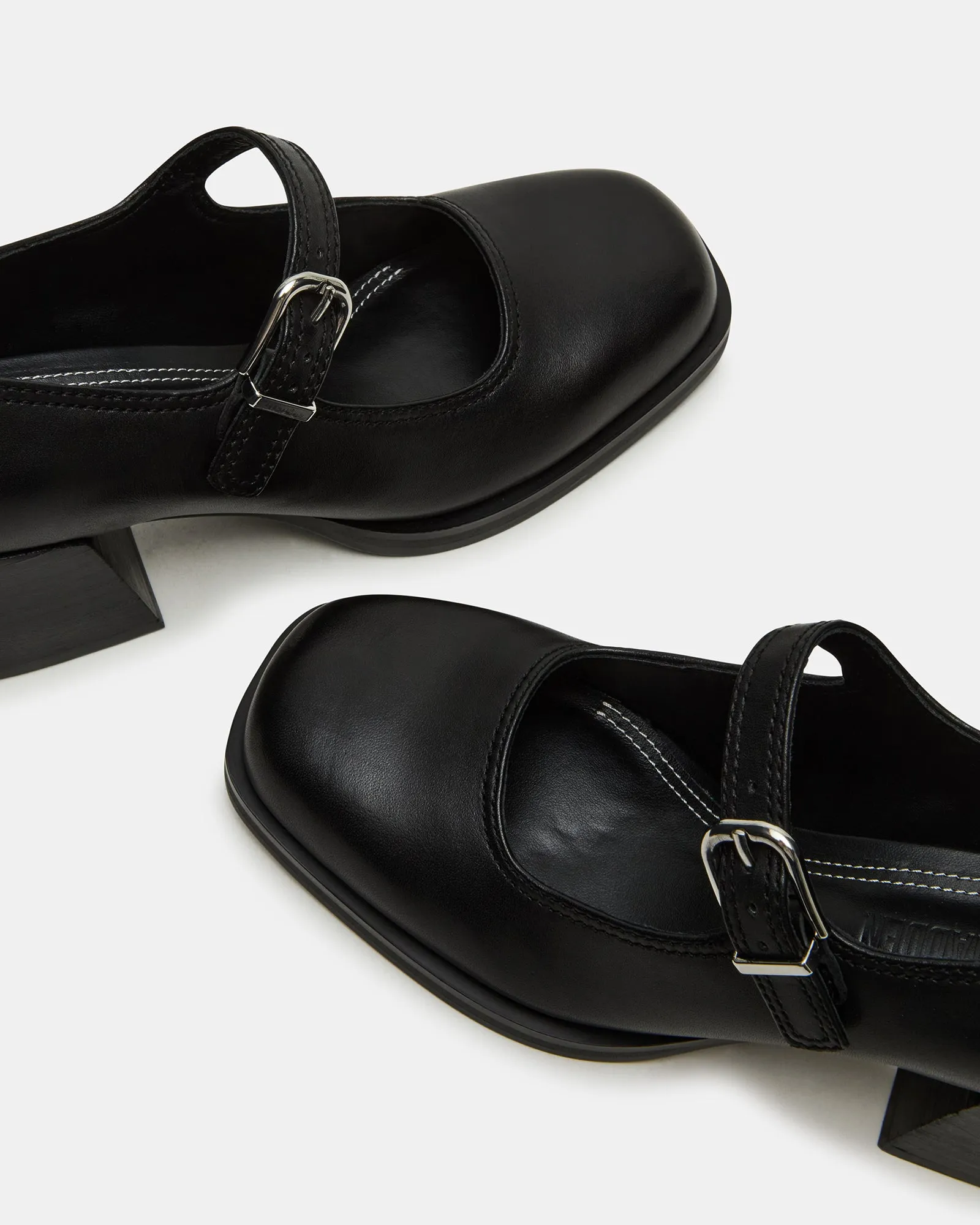 LISBON BLACK LEATHER sold by Steve Madden product image thumbnail 3