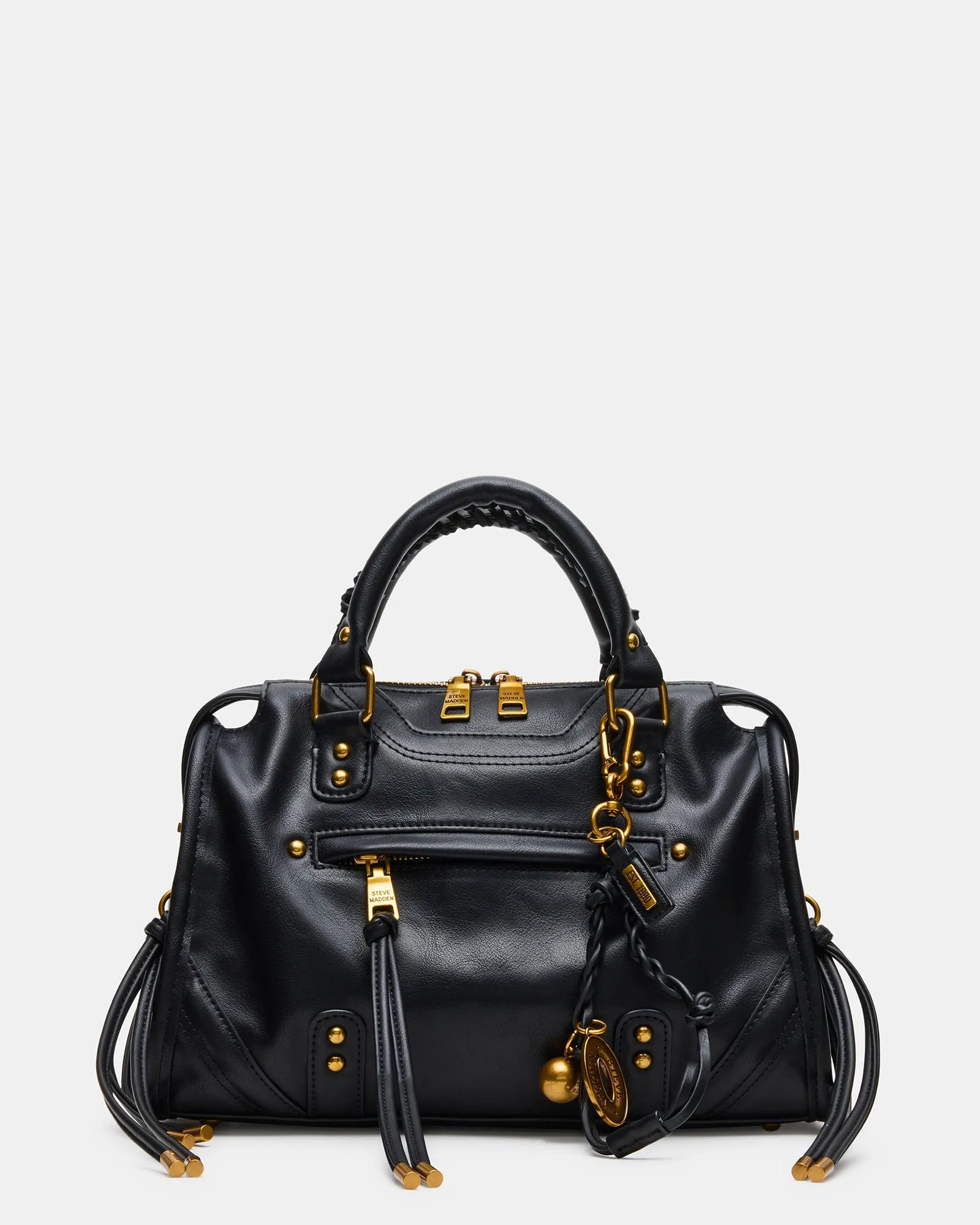 RIGGS BAG BLACK/GOLD sold by Steve Madden