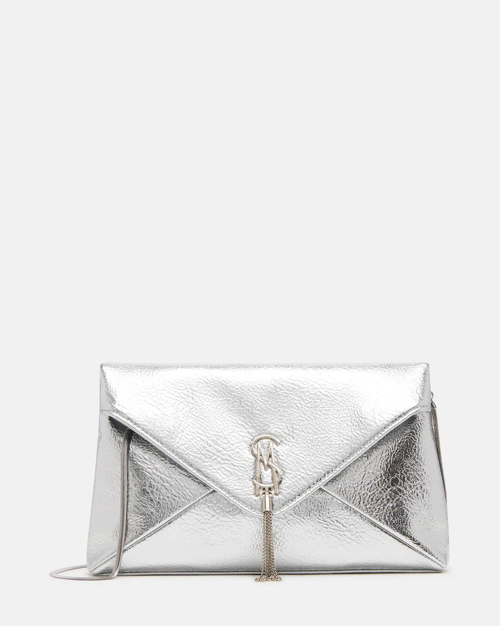 PARTAY BAG SILVER sold by Steve Madden