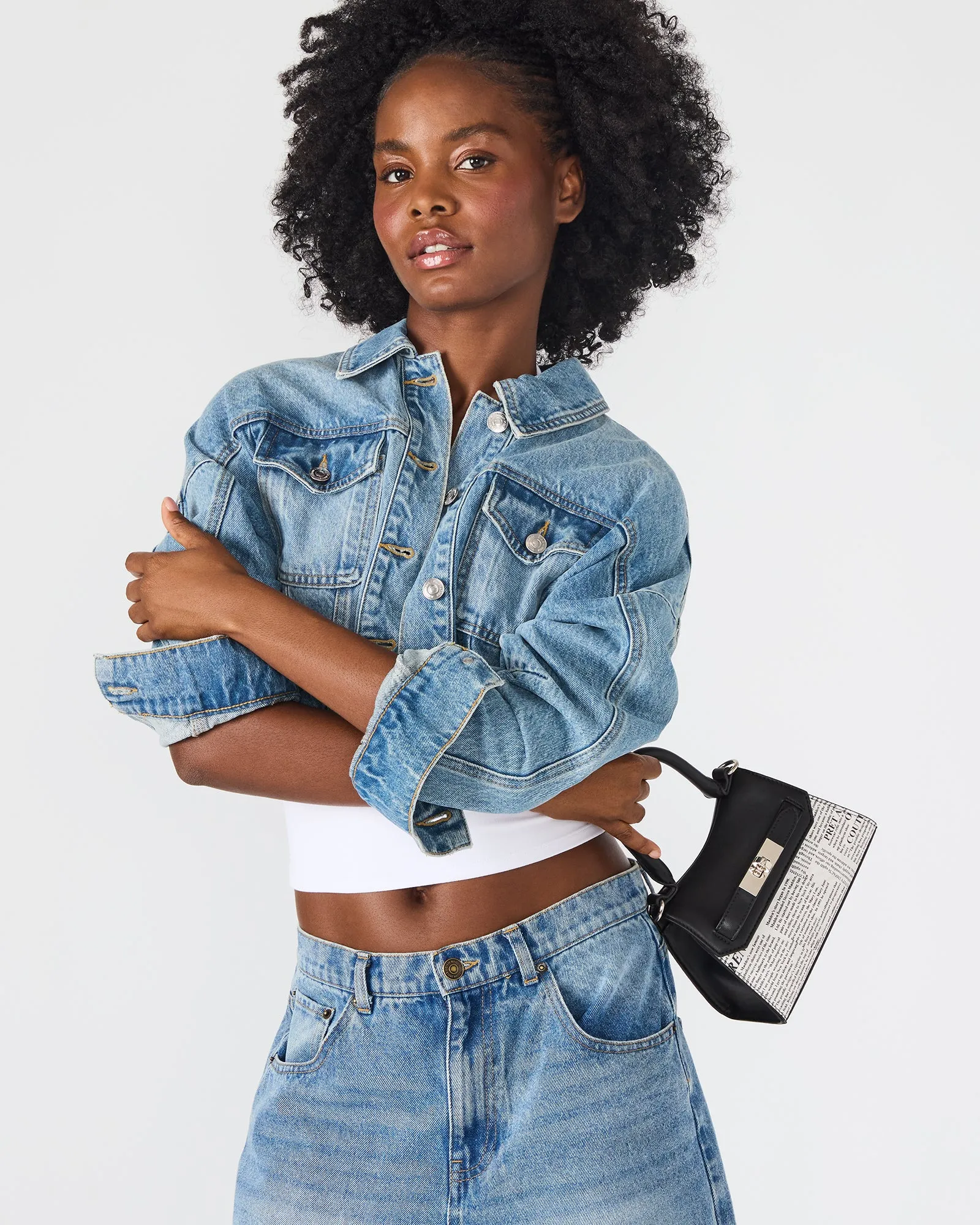 MADLYN BAG BLACK/WHITE sold by Steve Madden product image thumbnail 2