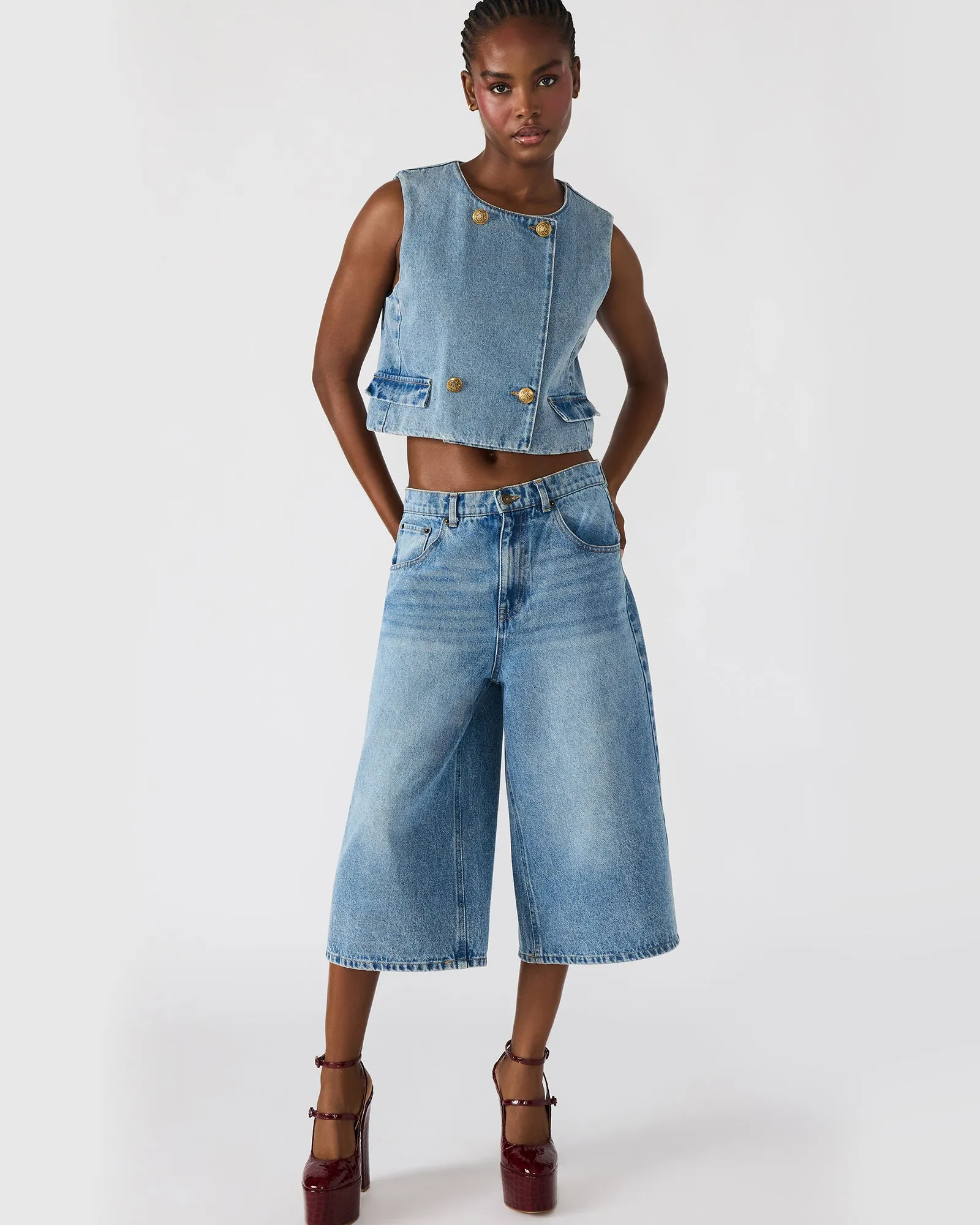 BREA VEST FOREVER BLUE sold by Steve Madden product image thumbnail 4