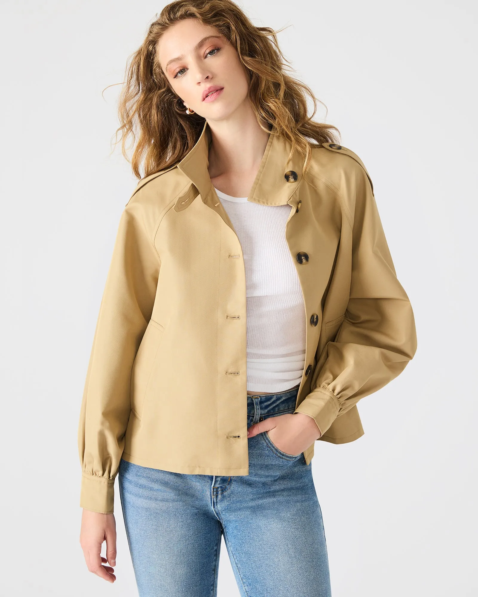 KAYLEE JACKET MEDIUM KHAKI sold by Steve Madden