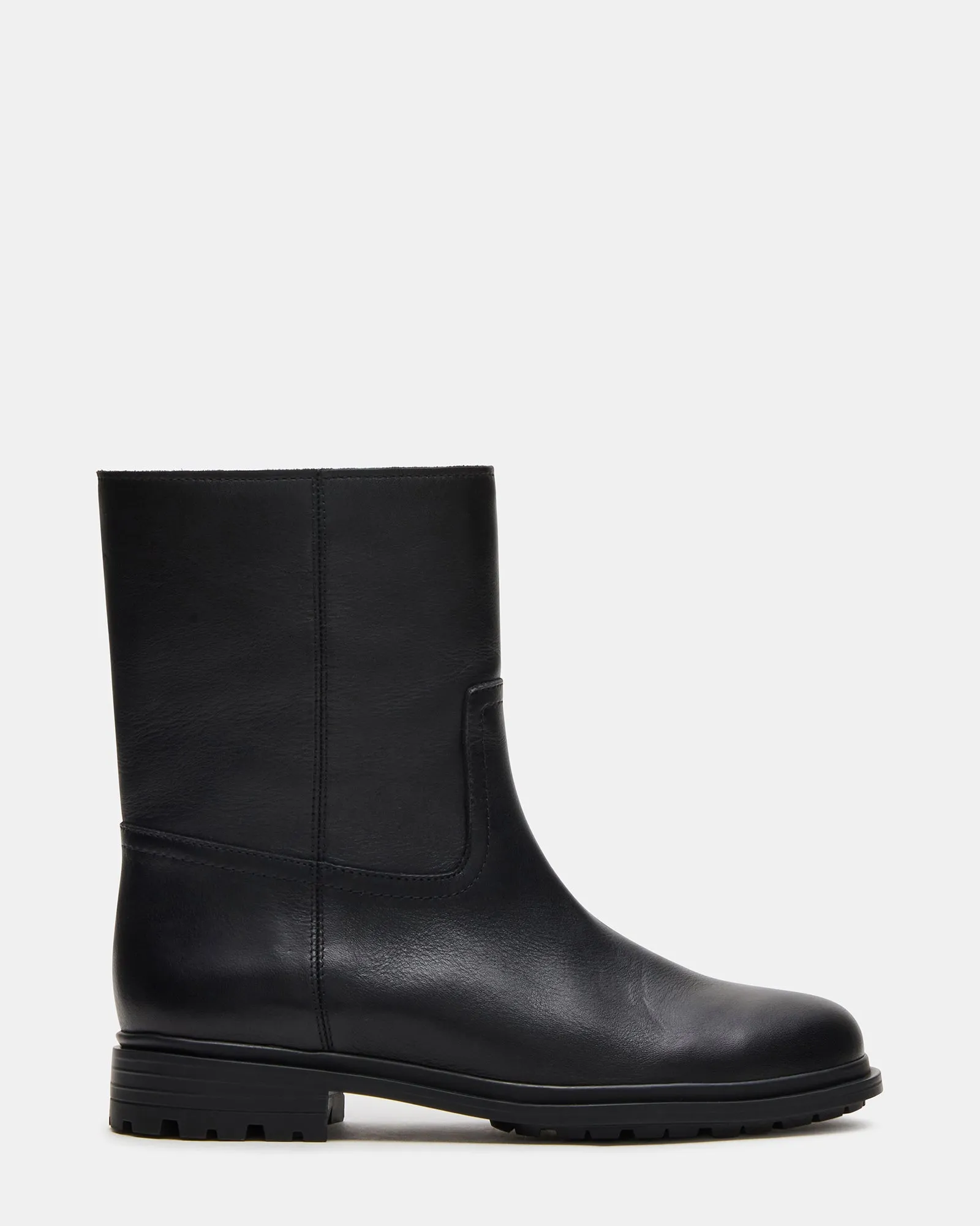 BOWMAN BLACK LEATHER sold by Steve Madden