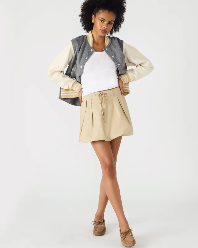 LIVIE SKIRT KHAKI made by Steve Madden