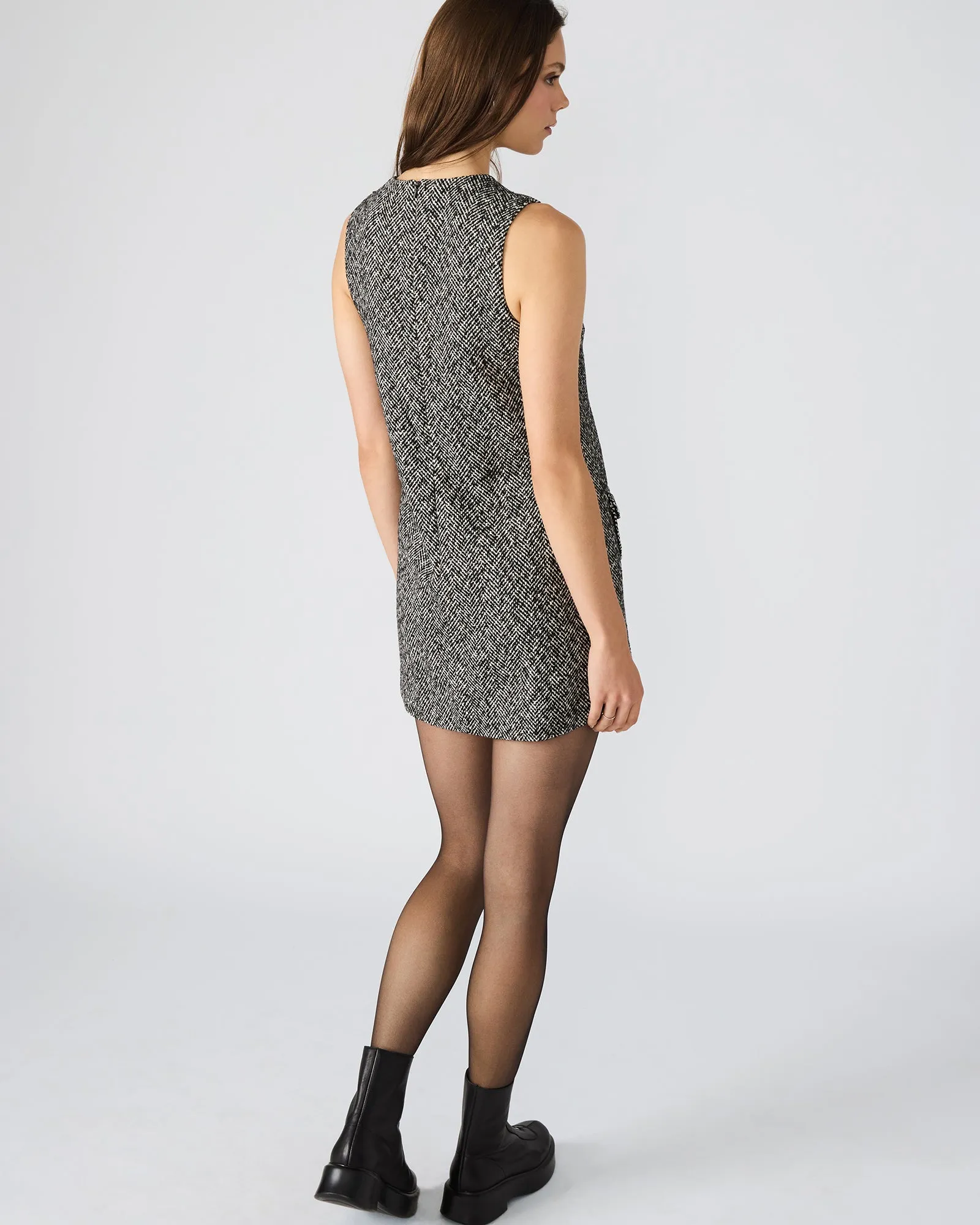 LOUIE DRESS BLACK/WHITE sold by Steve Madden product image thumbnail 3