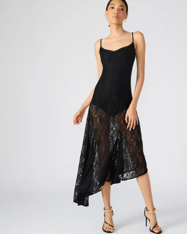 LOUISA DRESS BLACK sold by Steve Madden