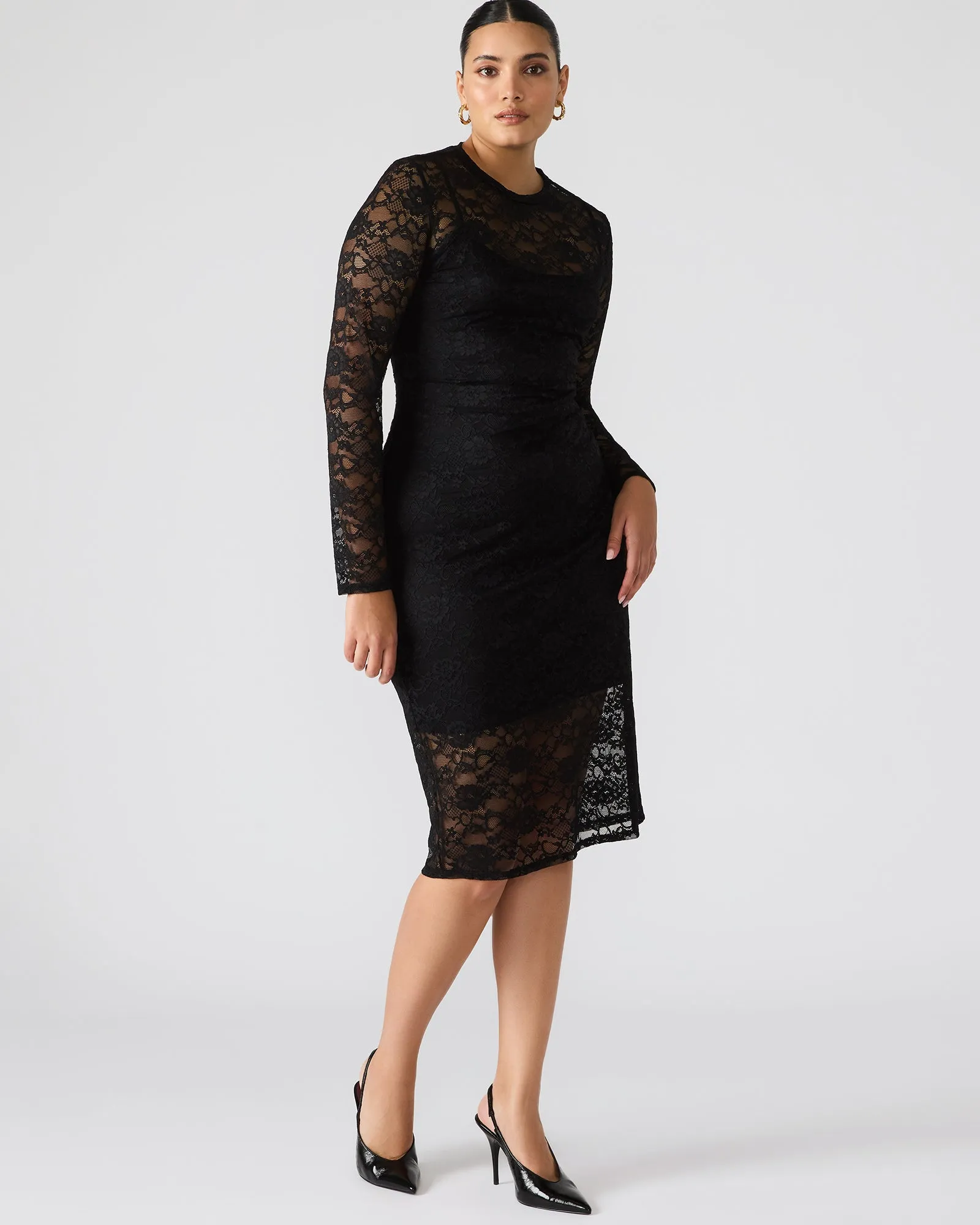 HAILEE LACE DRESS BLACK sold by Steve Madden product image thumbnail 4