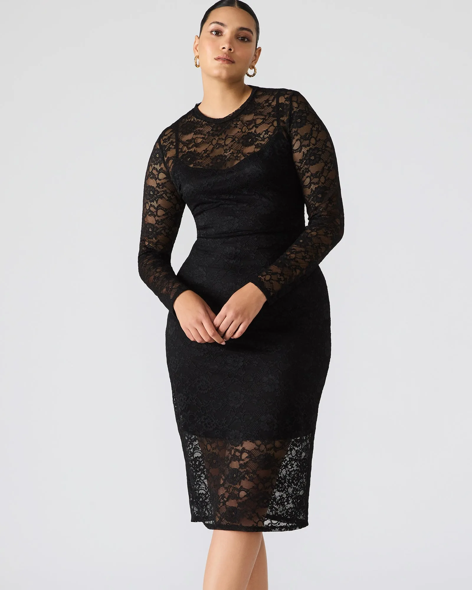 HAILEE LACE DRESS BLACK sold by Steve Madden product image thumbnail 2