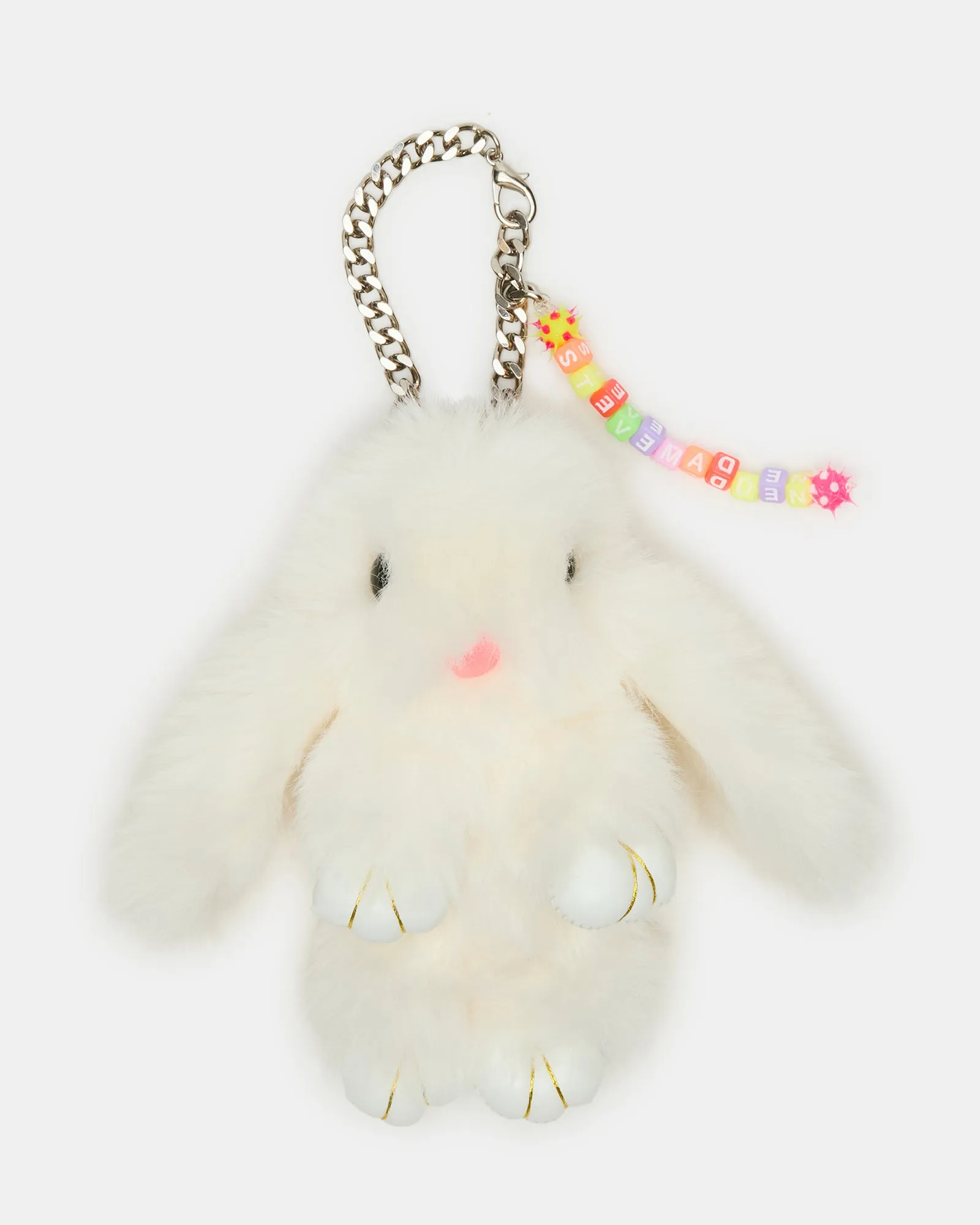 BUNNY BAG CHARM WHITE sold by Steve Madden