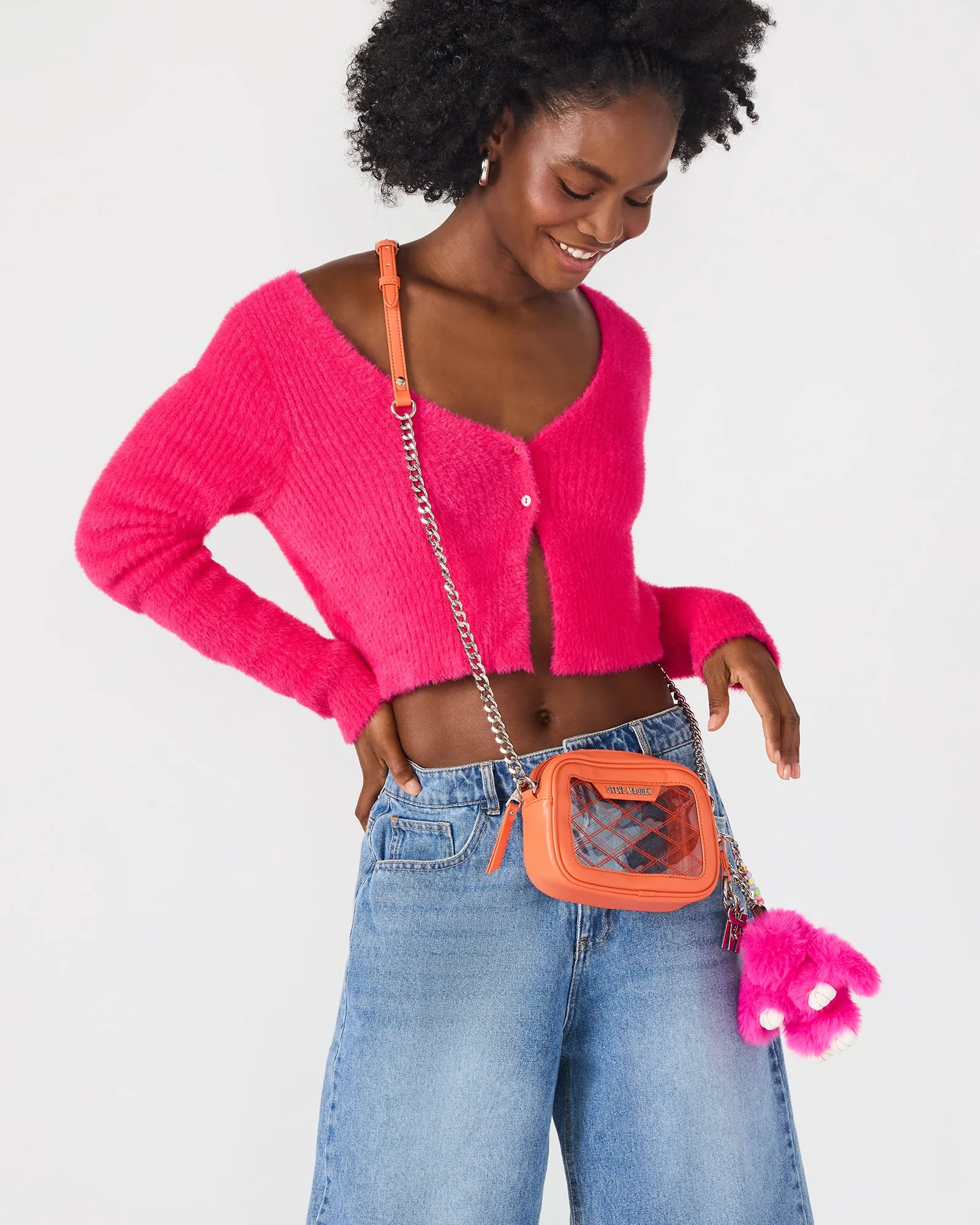 BUNNY BAG CHARM PINK sold by Steve Madden product image thumbnail 2