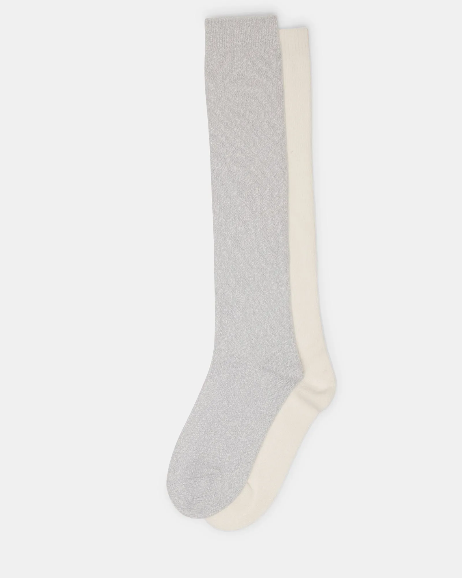 FALL 2 PACK MARLED KNEE HIGH SOCKS LIGHT GREY sold by Steve Madden