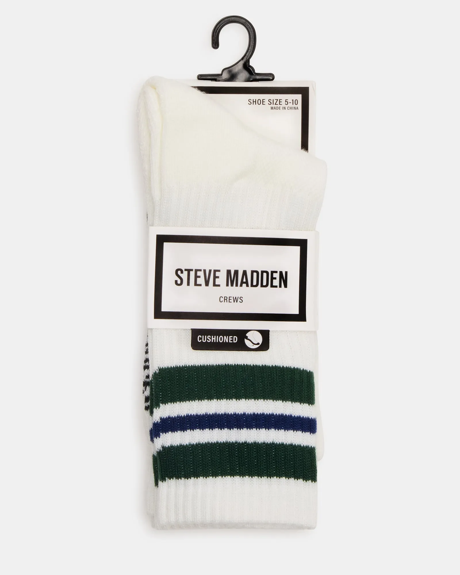WYNN 2 PACK STRIPE ATHLEISURE SOCKS EGRET sold by Steve Madden product image thumbnail 3