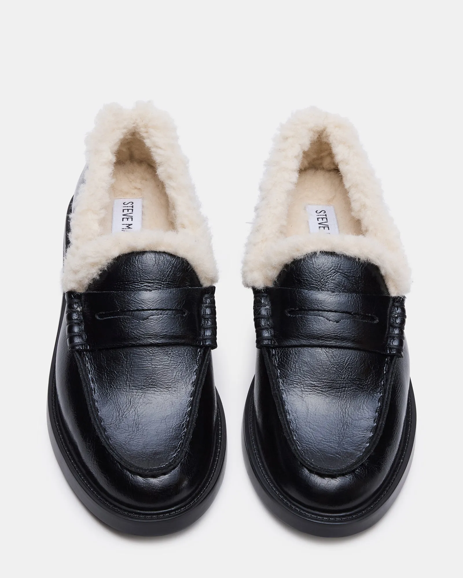MADISON FAUX FUR BLACK LEATHER sold by Steve Madden product image thumbnail 4