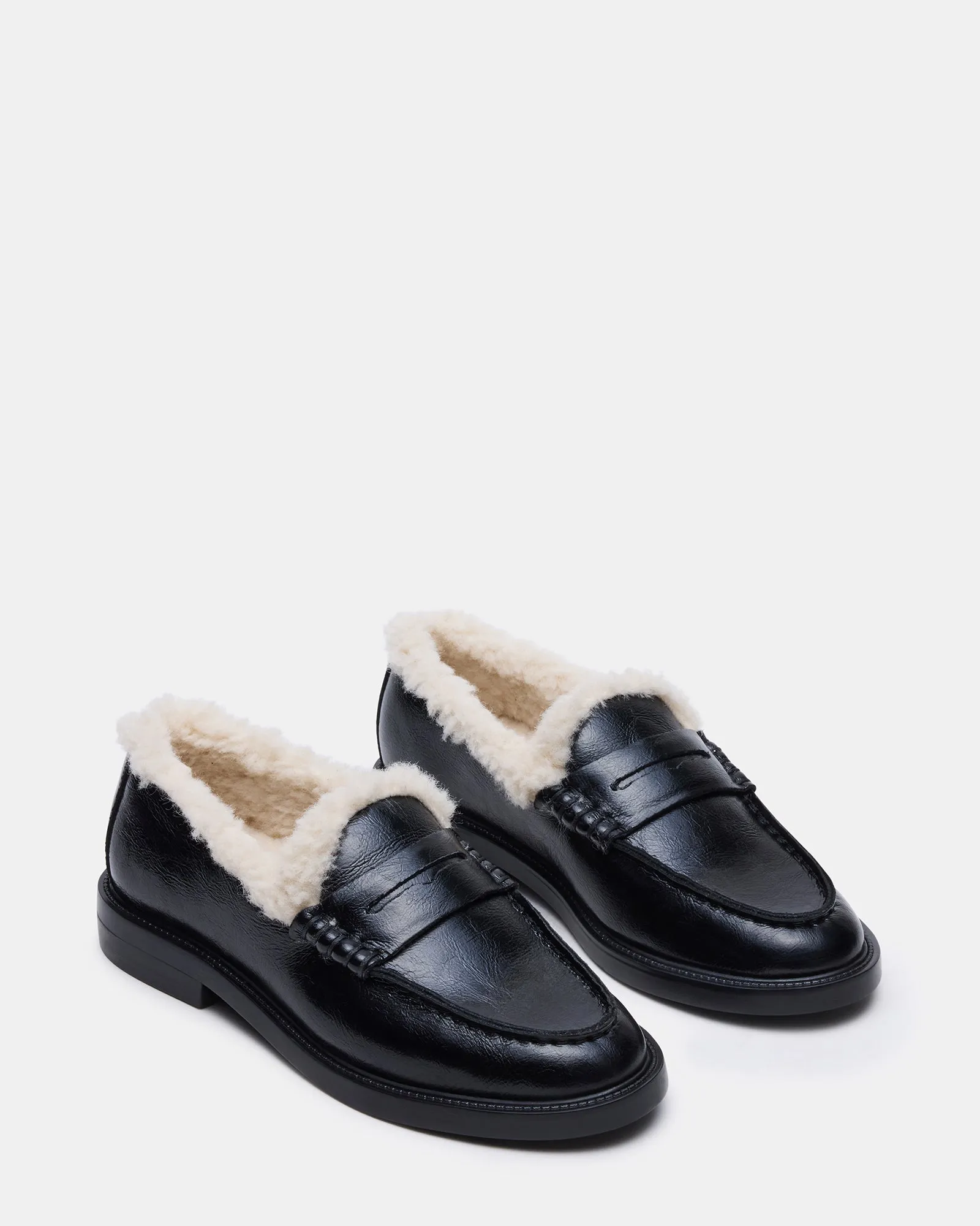 MADISON FAUX FUR BLACK LEATHER sold by Steve Madden product image thumbnail 2