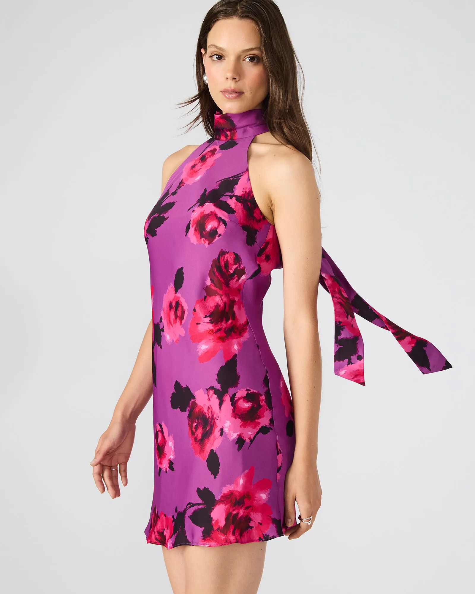 LARA MINI DRESS ROSETTE PINK sold by Steve Madden