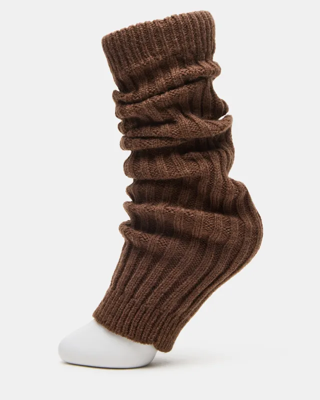 JAZZ LEGWARMERS BROWN sold by Steve Madden