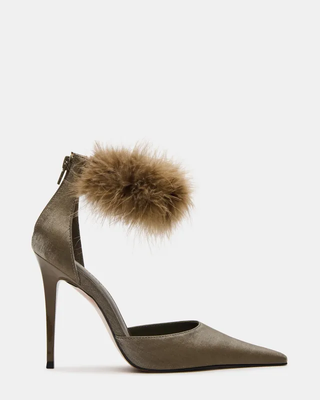 ELUSIVE OLIVE SATIN sold by Steve Madden