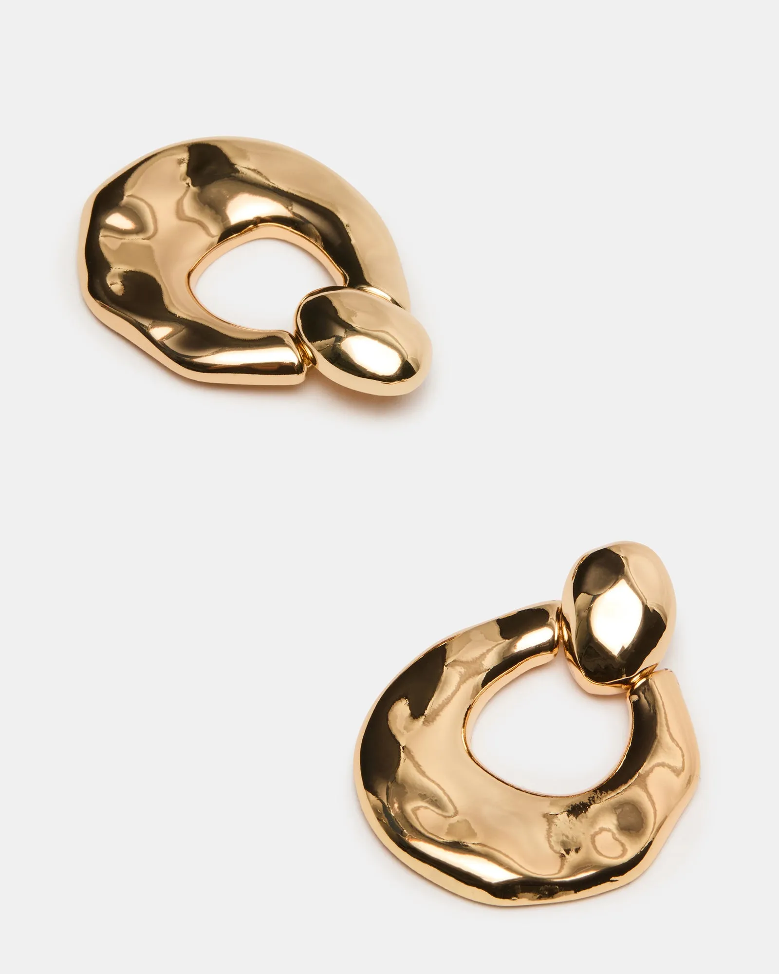 DOOR KNOCKER EARRINGS GOLD sold by Steve Madden product image thumbnail 3