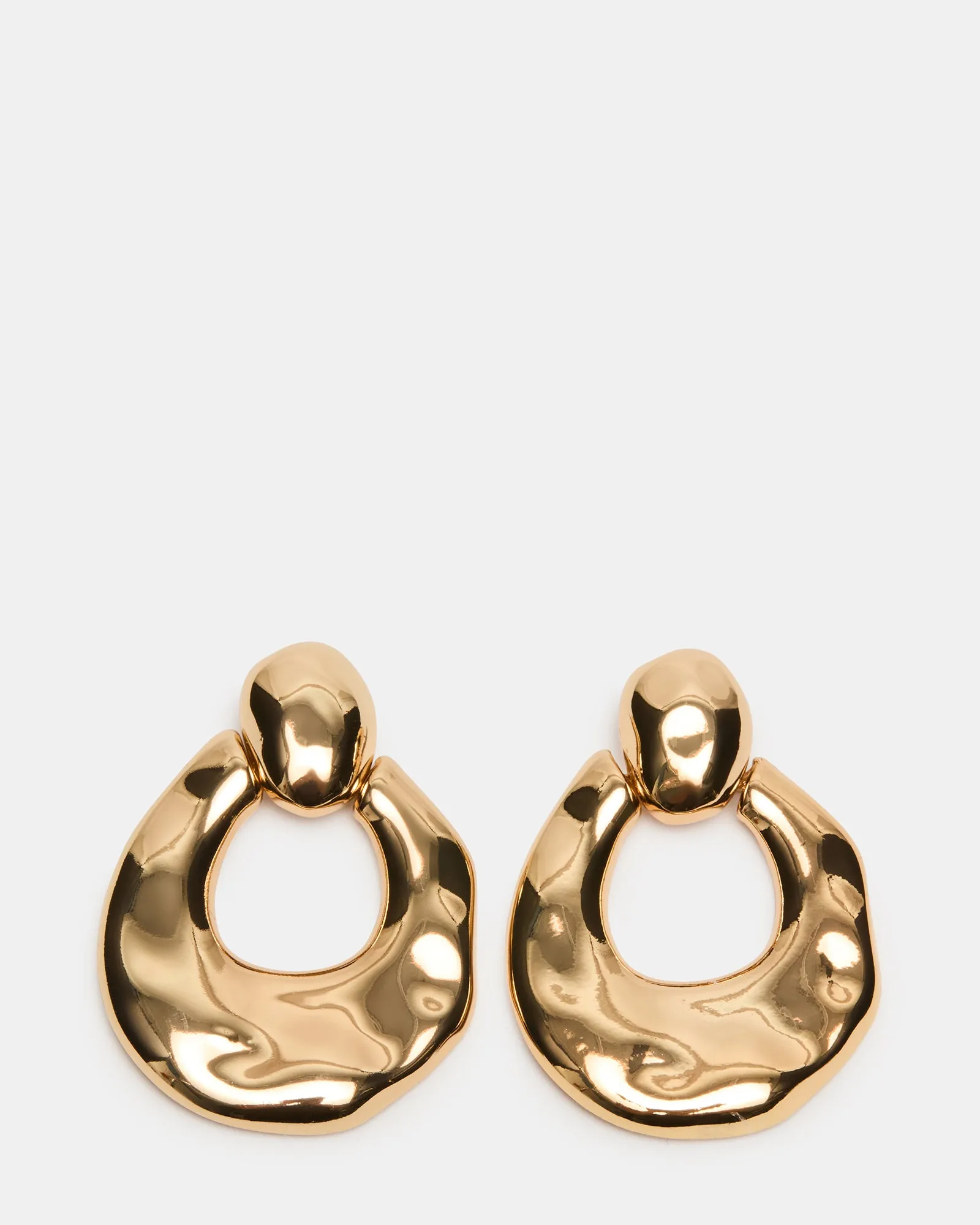 DOOR KNOCKER EARRINGS GOLD sold by Steve Madden