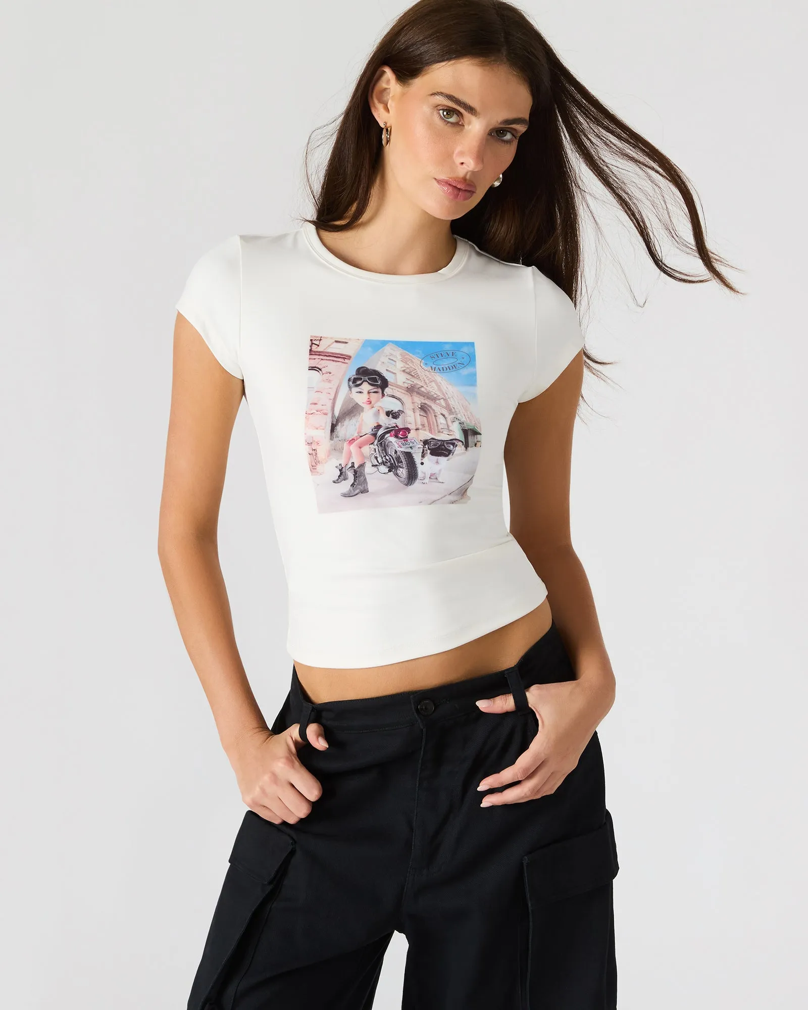 GOLDIE TEE ANTIQUE sold by Steve Madden