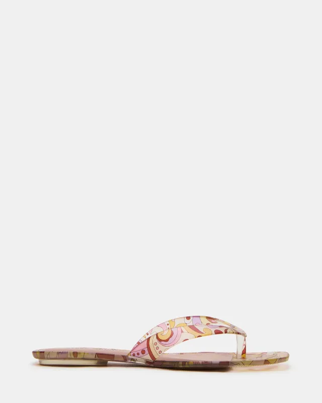 TRELLA JELLY PINK PRINT sold by Steve Madden