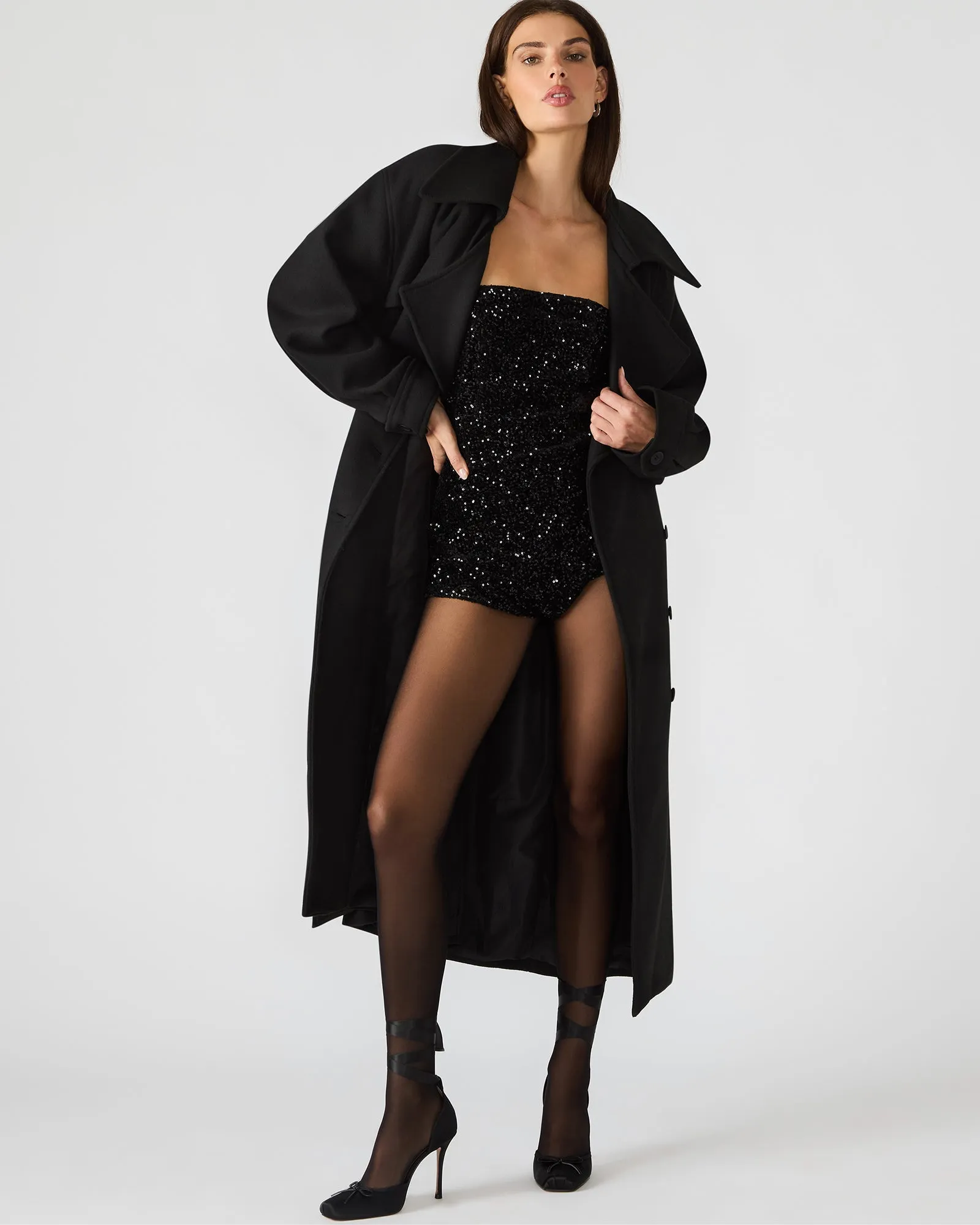 ENORA COAT BLACK sold by Steve Madden product image thumbnail 2