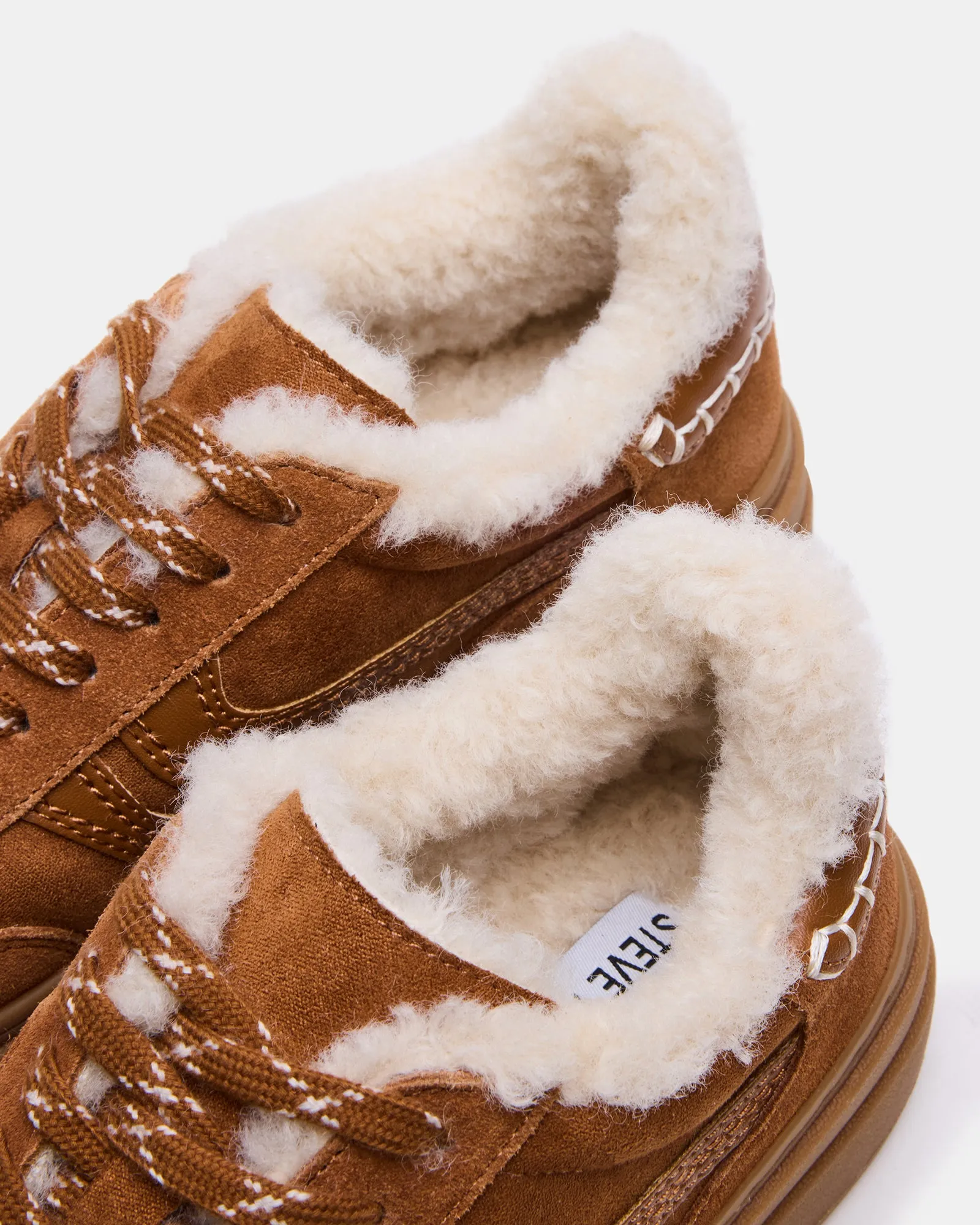 DODGE FAUX FUR CHESTNUT SUEDE sold by Steve Madden product image thumbnail 3