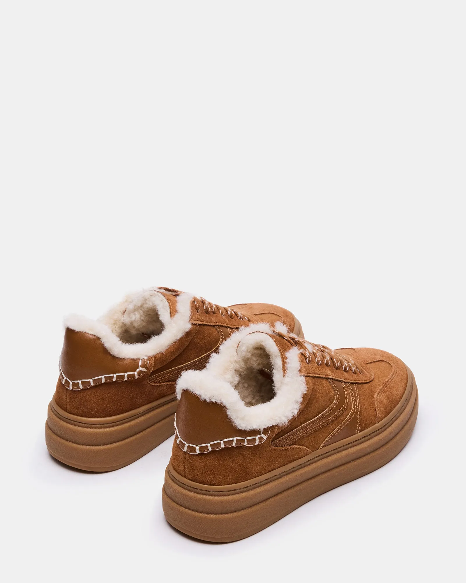 DODGE FAUX FUR CHESTNUT SUEDE sold by Steve Madden product image thumbnail 5