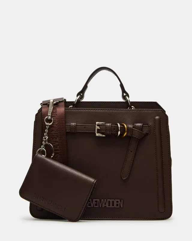 EVELYN BELT BAG CHOCOALTE sold by Steve Madden