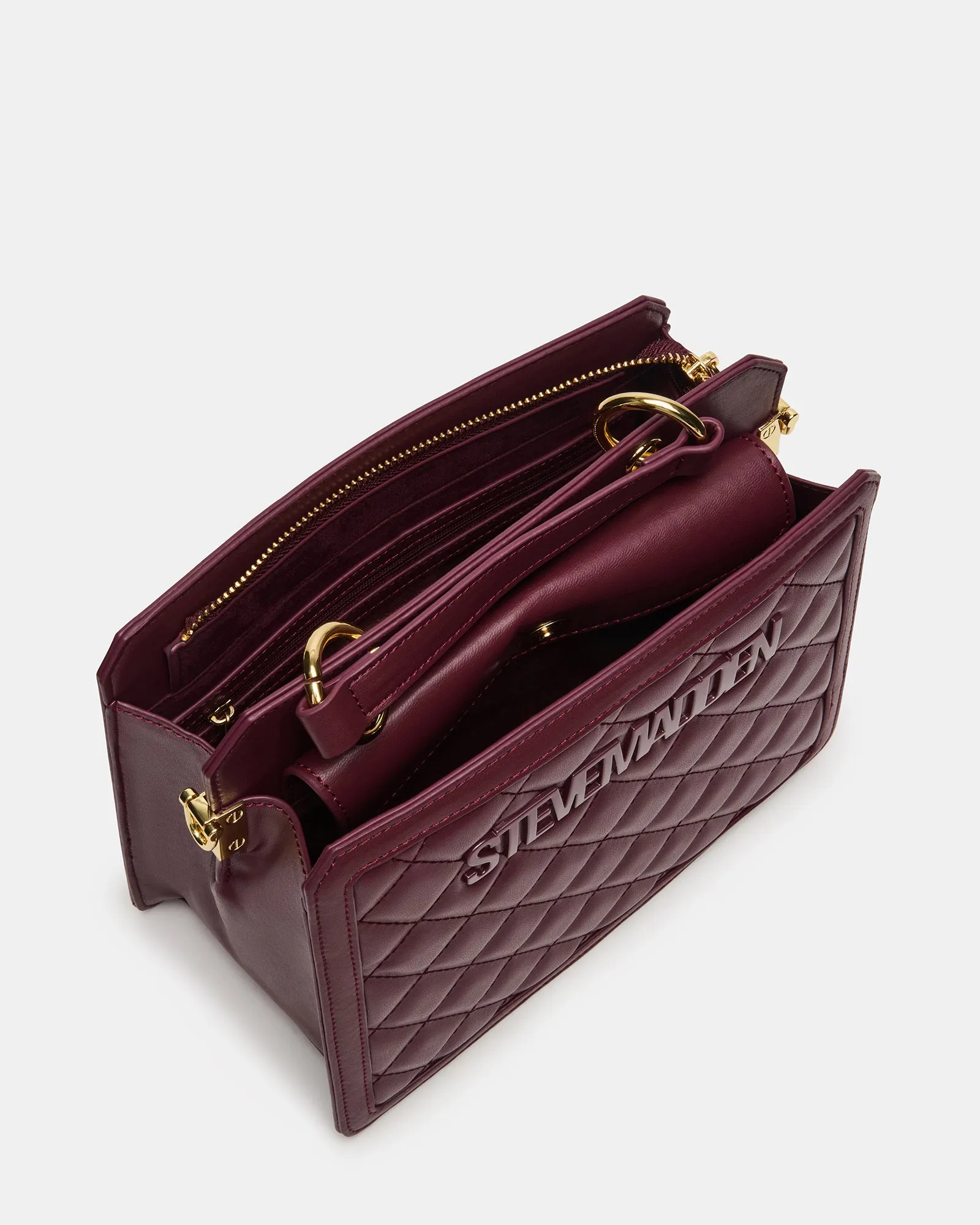 EVELYN BAG BLOODSTONE QUILTED sold by Steve Madden product image thumbnail 4