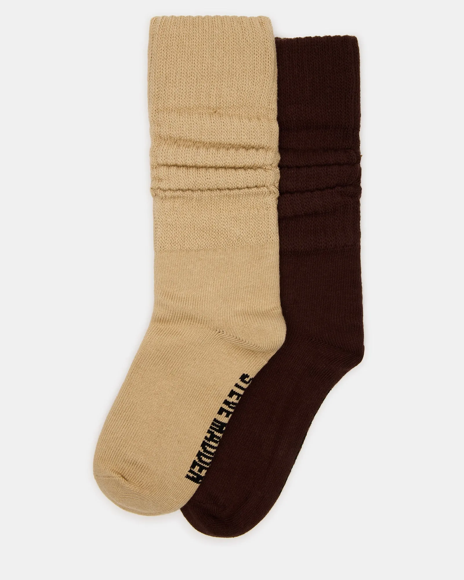 2 PACK RIB SLOUCH SOCKS TAN MULTI sold by Steve Madden