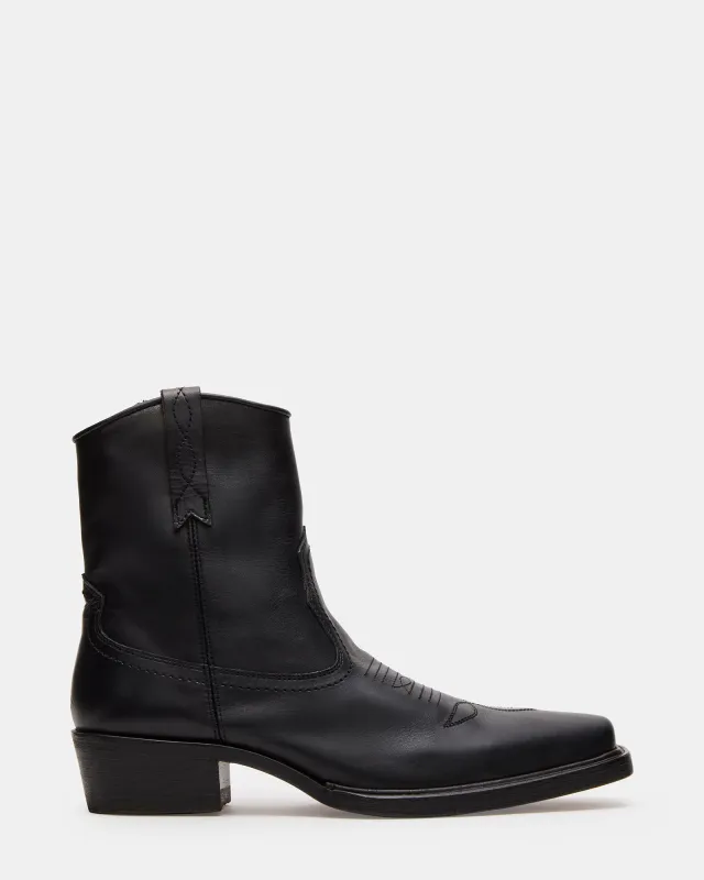 SANDERSON BLACK LEATHER sold by Steve Madden