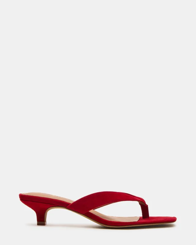TRACIE RED SUEDE sold by Steve Madden
