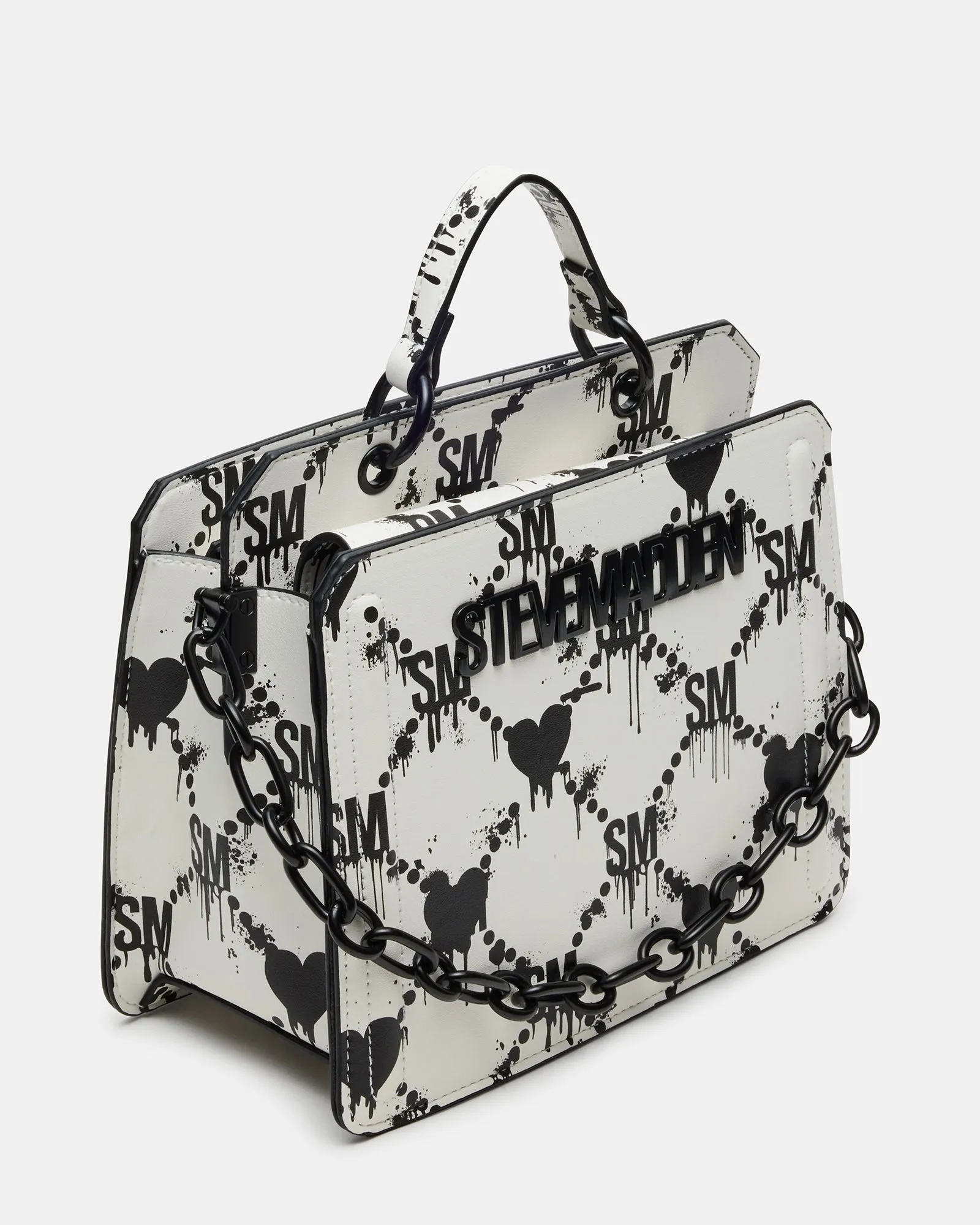 EVELYN BAG DRIPPY HEARTS WHITE/MULTI sold by Steve Madden product image thumbnail 3