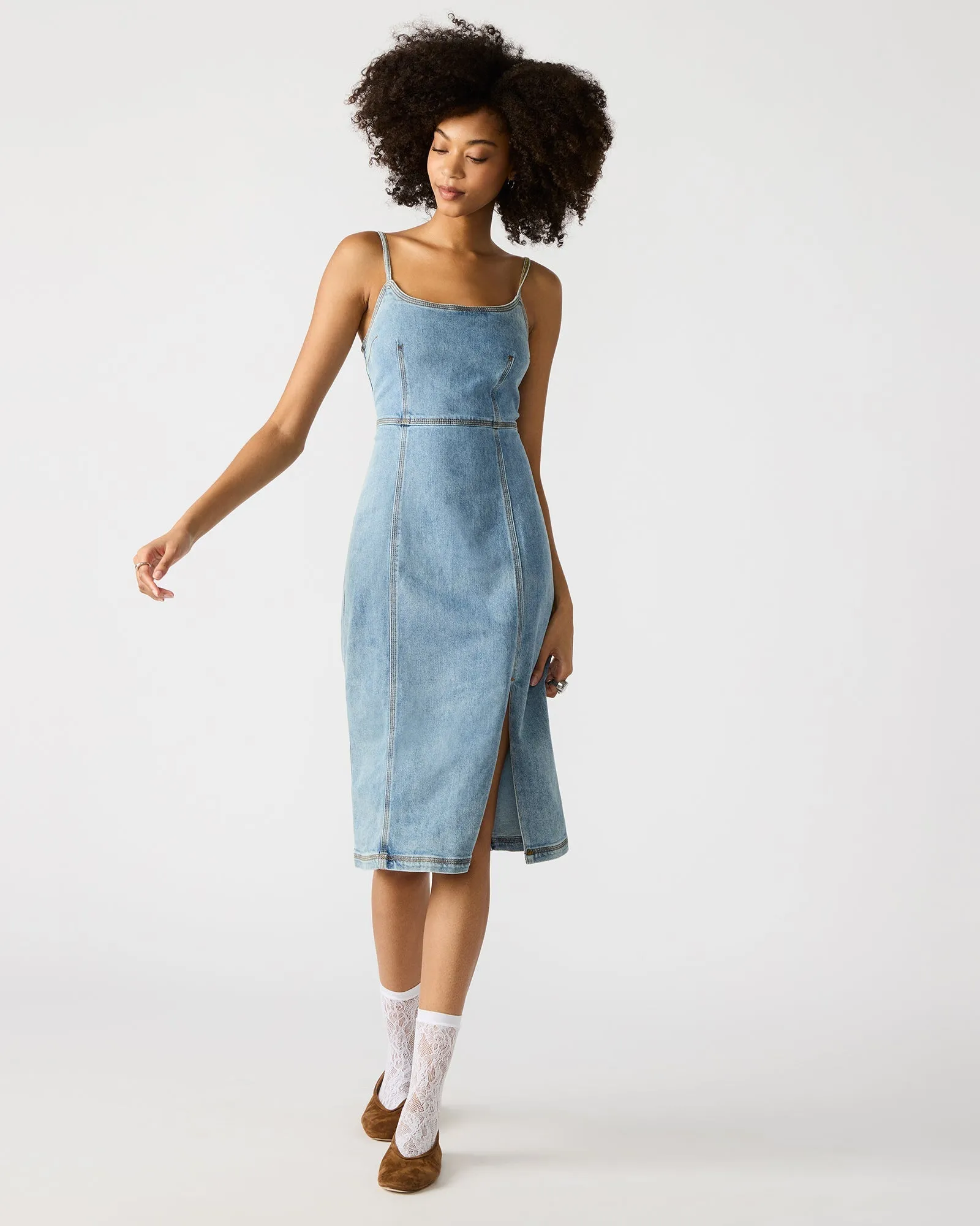 GISELLE DENIM DRESS - SM REBOOTED sold by Steve Madden product image thumbnail 2