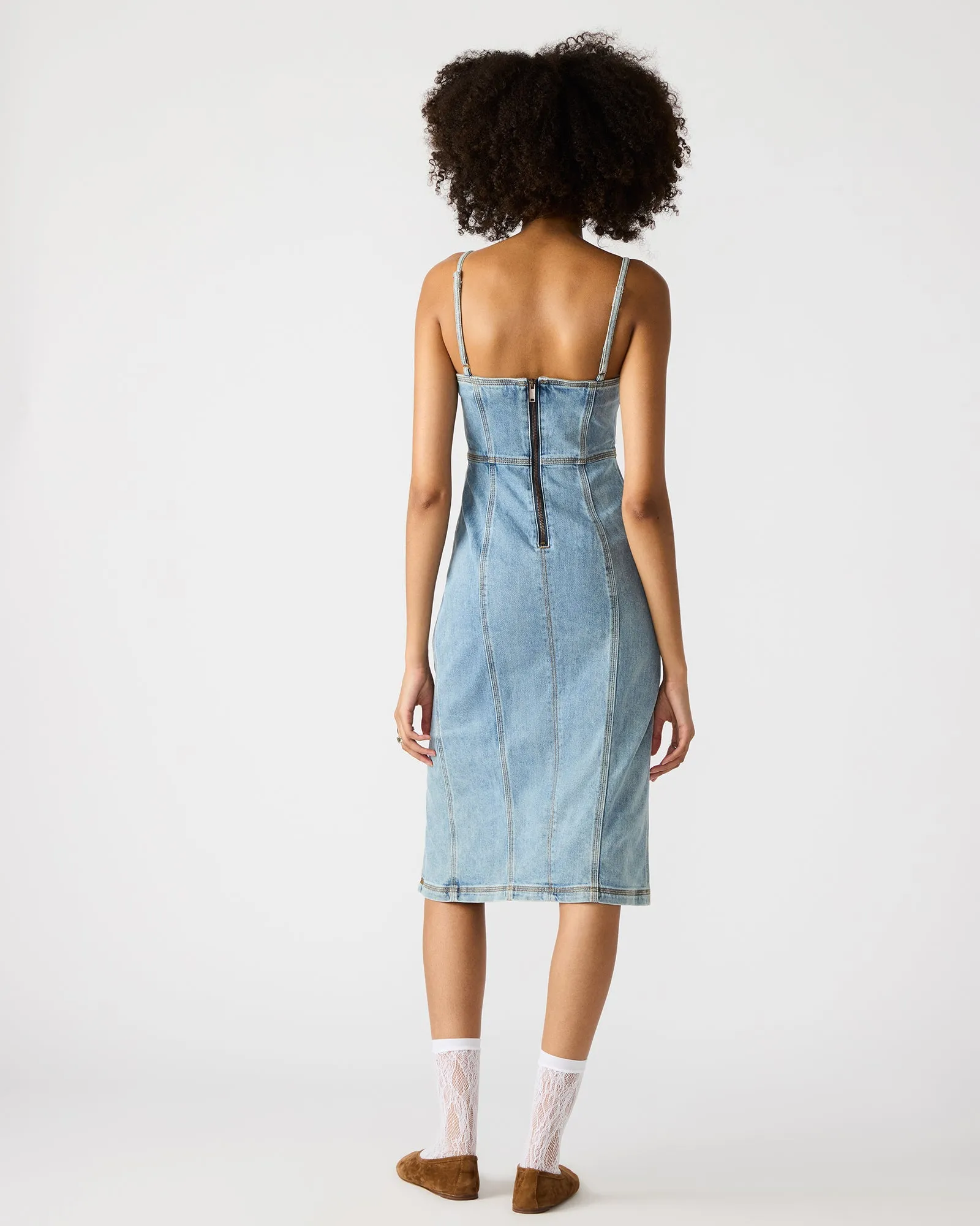 GISELLE DENIM DRESS - SM REBOOTED sold by Steve Madden product image thumbnail 4