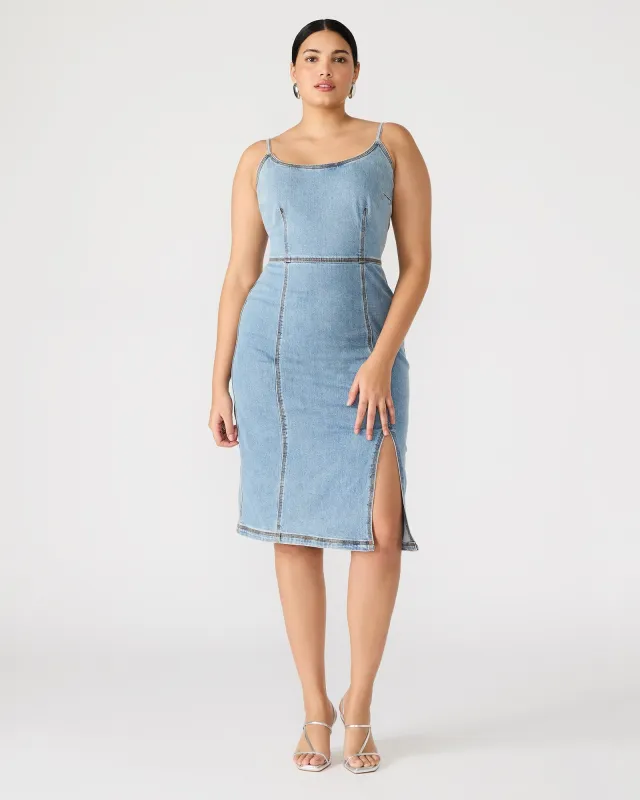 GISELLE DENIM DRESS - SM REBOOTED sold by Steve Madden