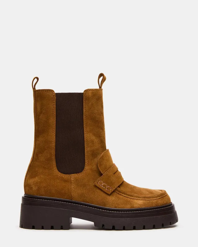 CONWAY COGNAC SUEDE sold by Steve Madden