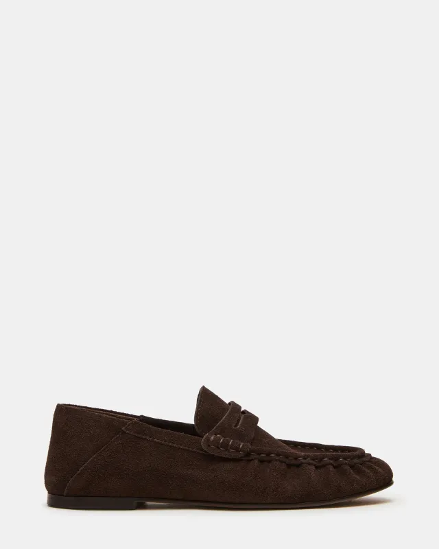 ROGER CHOCOLATE BROWN SUEDE sold by Steve Madden