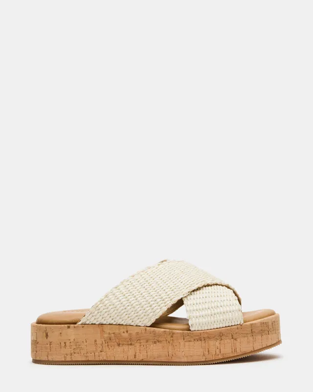 TULUM BONE RAFFIA sold by Steve Madden