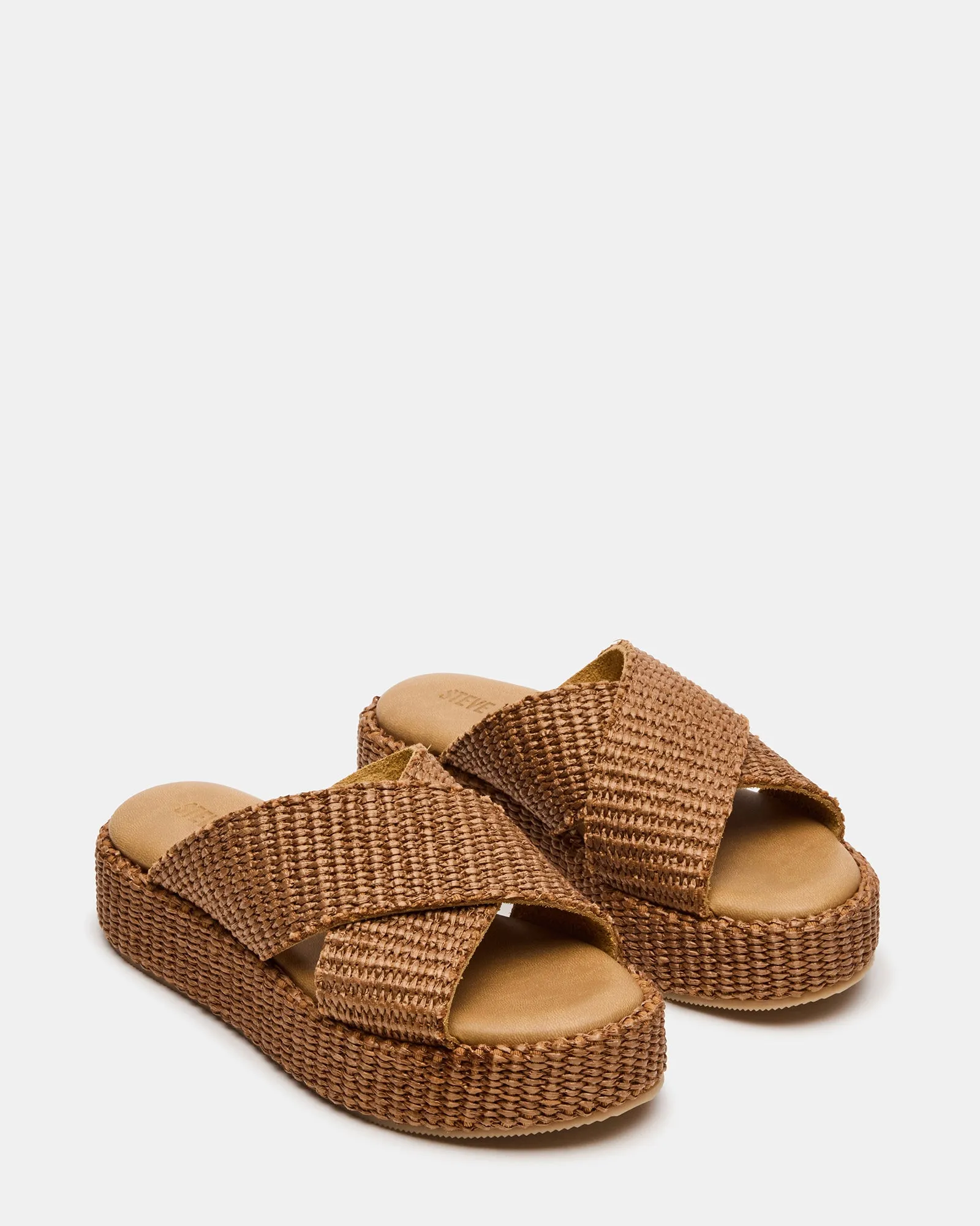 TULUM BROWN RAFFIA sold by Steve Madden product image thumbnail 2