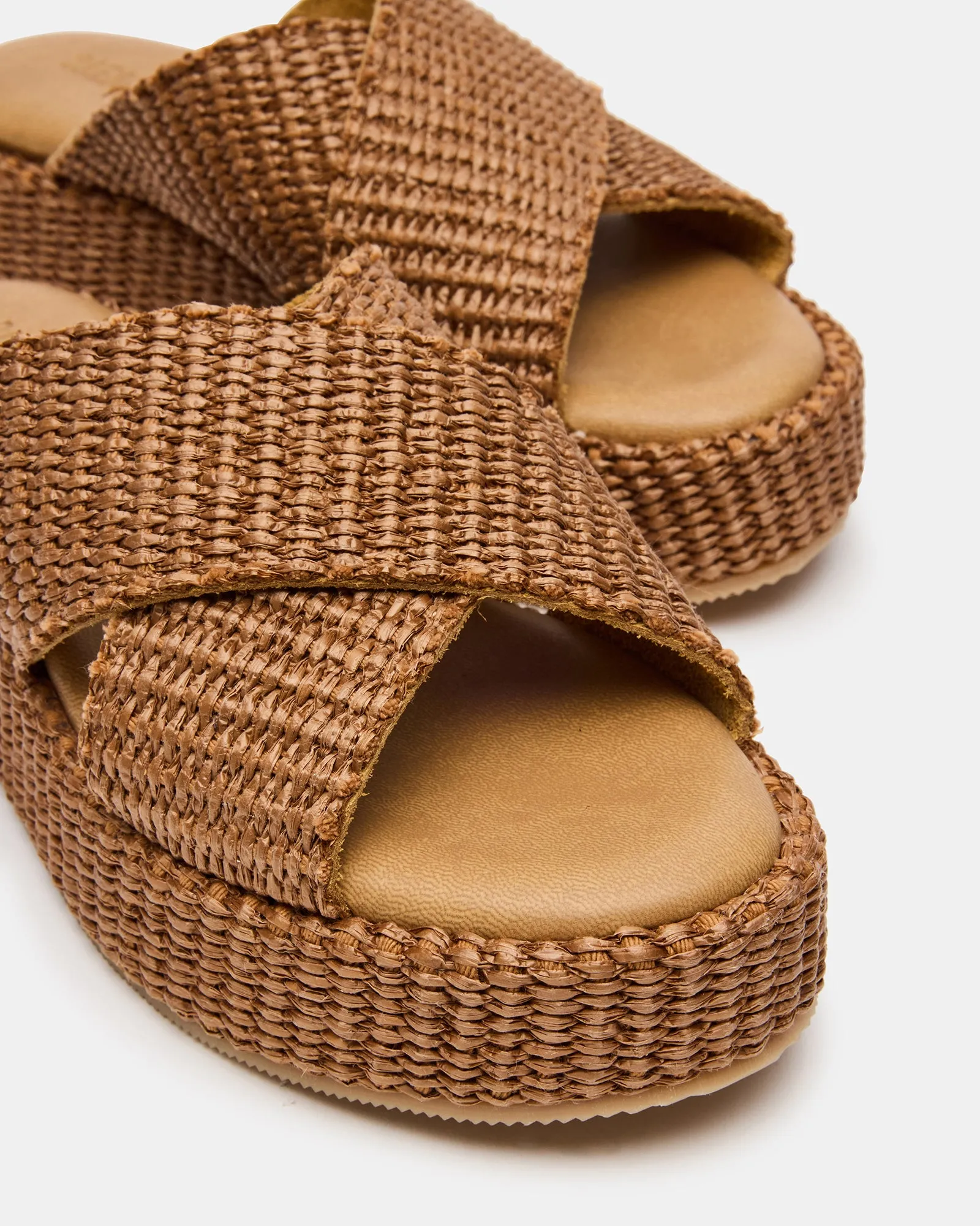 TULUM BROWN RAFFIA sold by Steve Madden product image thumbnail 3