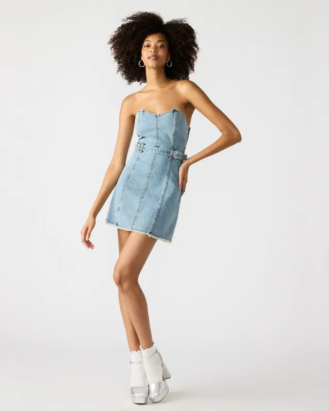 MATILDA DENIM DRESS - SM REBOOTED sold by Steve Madden