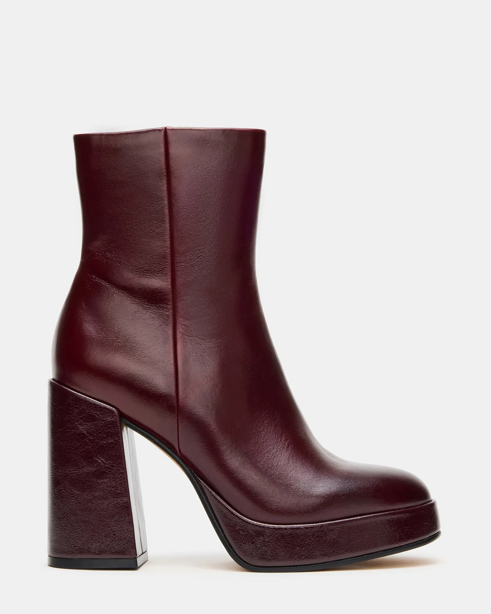 TYRA BURGUNDY LEATHER sold by Steve Madden
