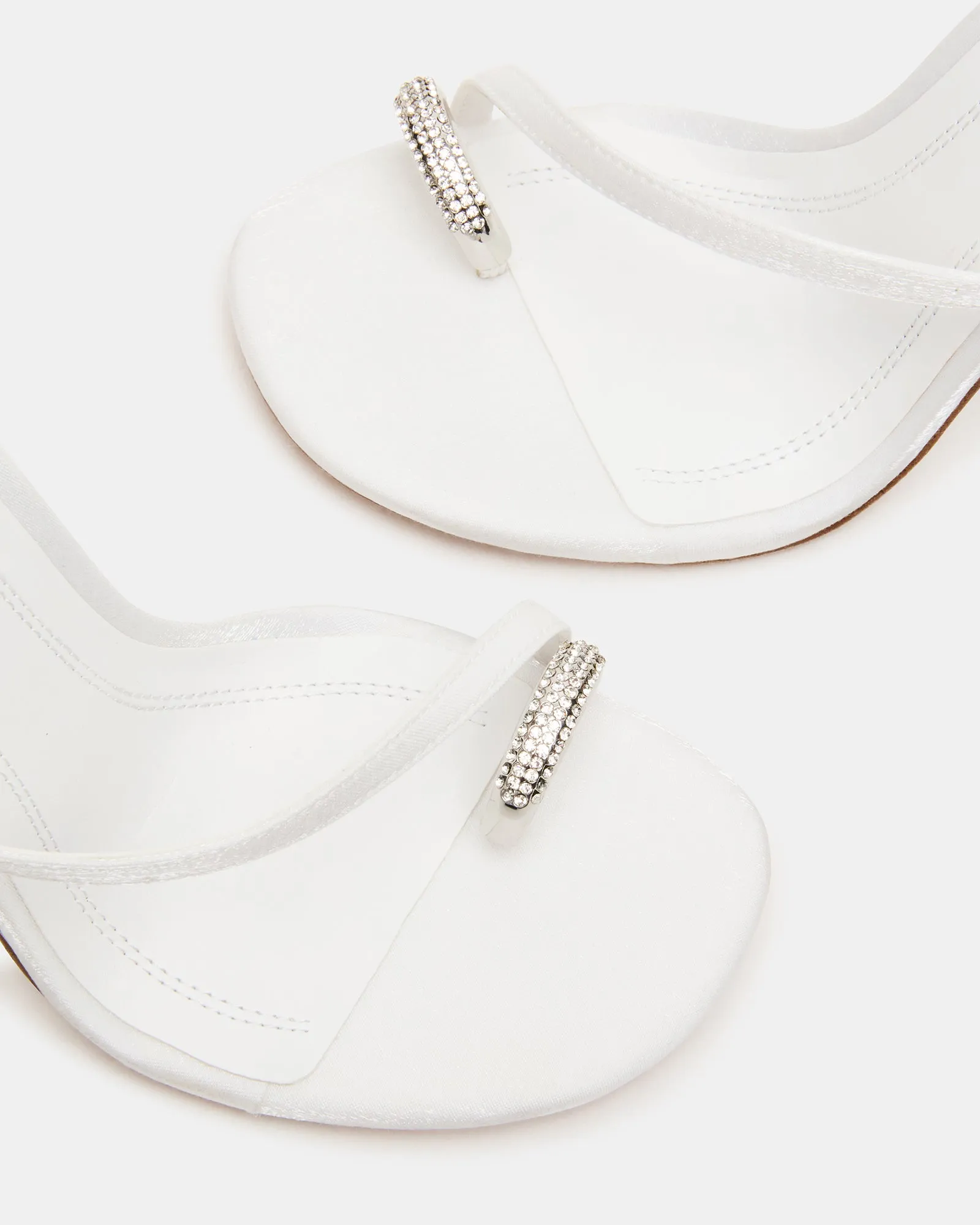 TIA RHINESTONES WHITE SATIN sold by Steve Madden product image thumbnail 5