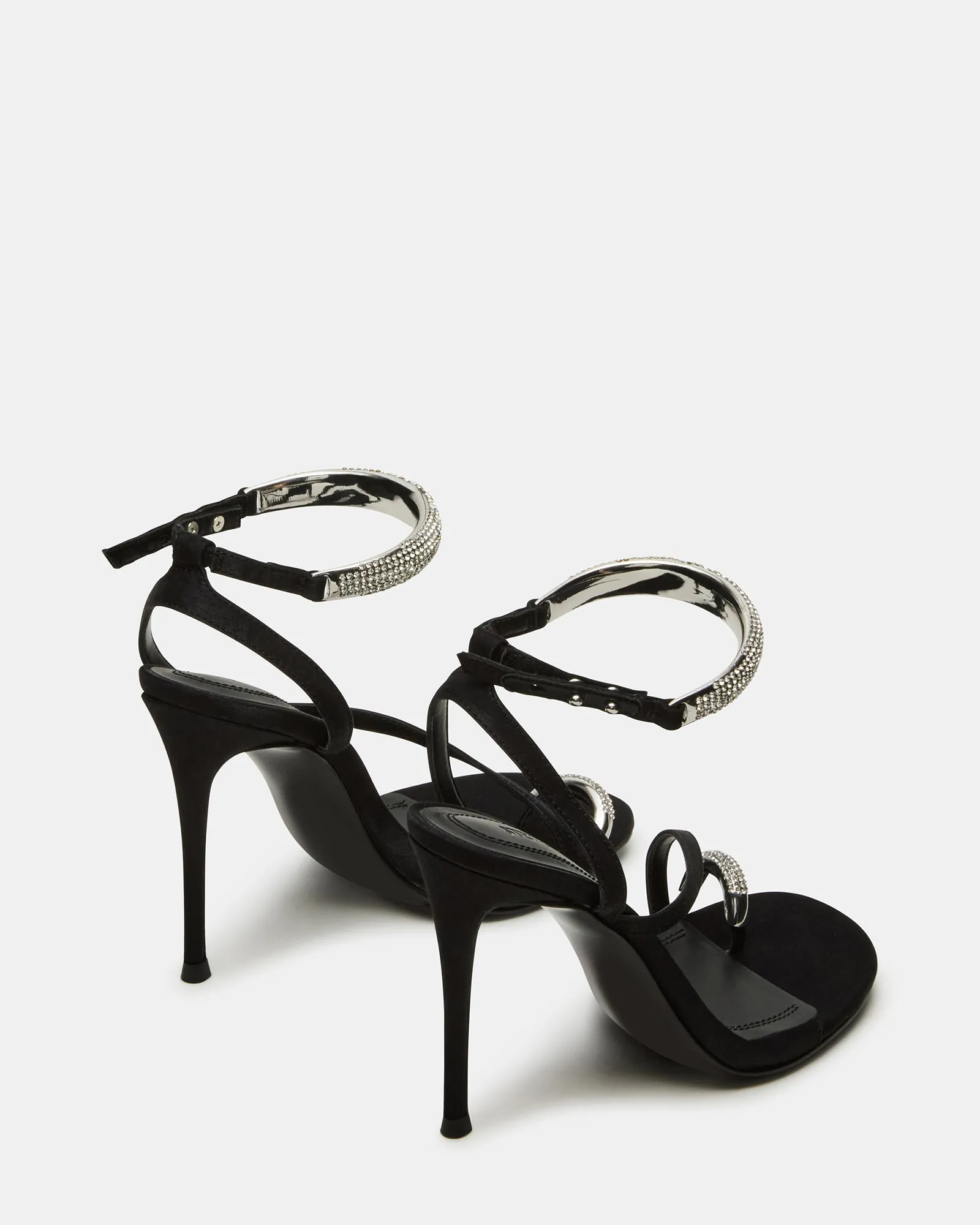 TIA RHINESTONES BLACK SATIN sold by Steve Madden product image thumbnail 5
