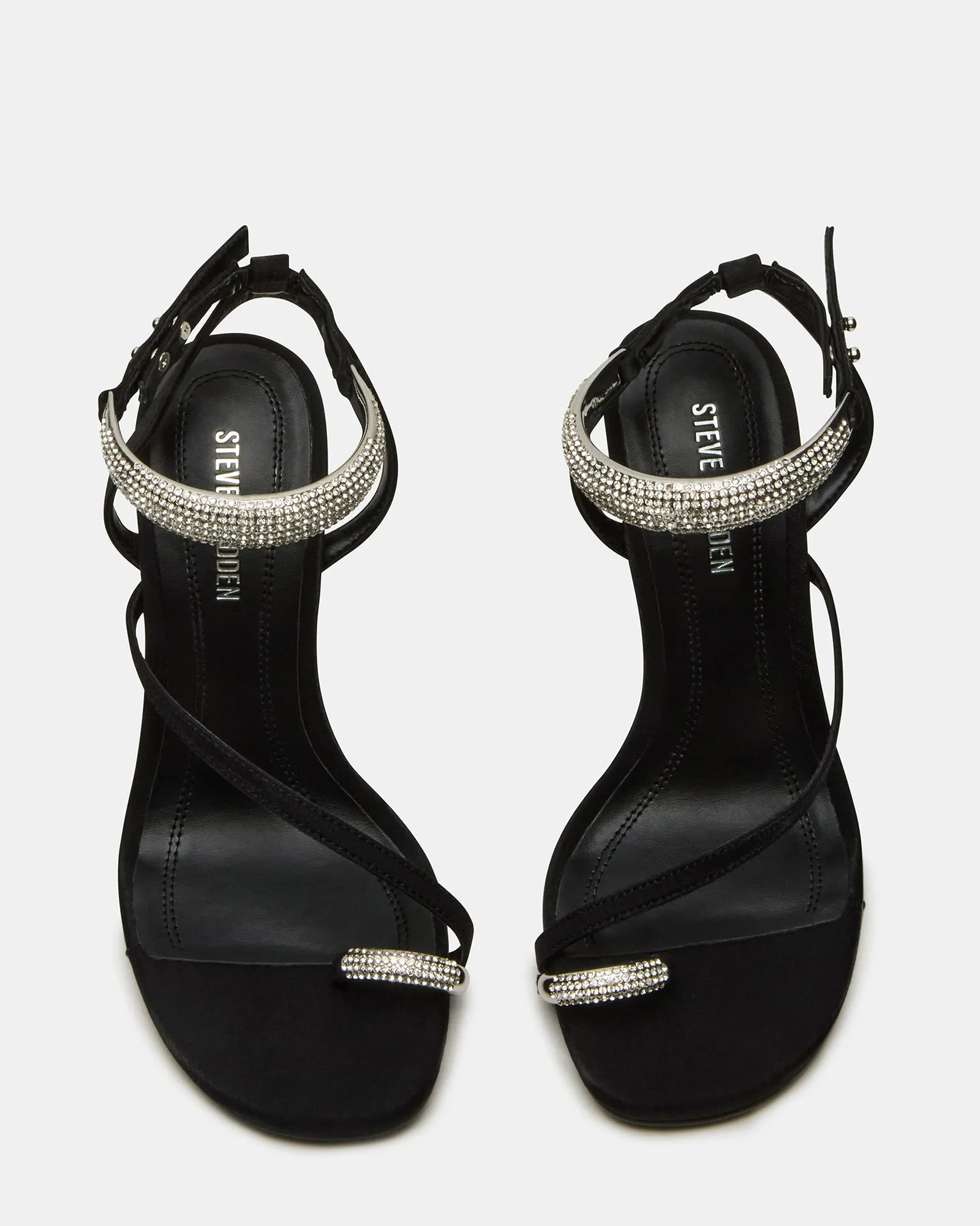 TIA RHINESTONES BLACK SATIN sold by Steve Madden product image thumbnail 4