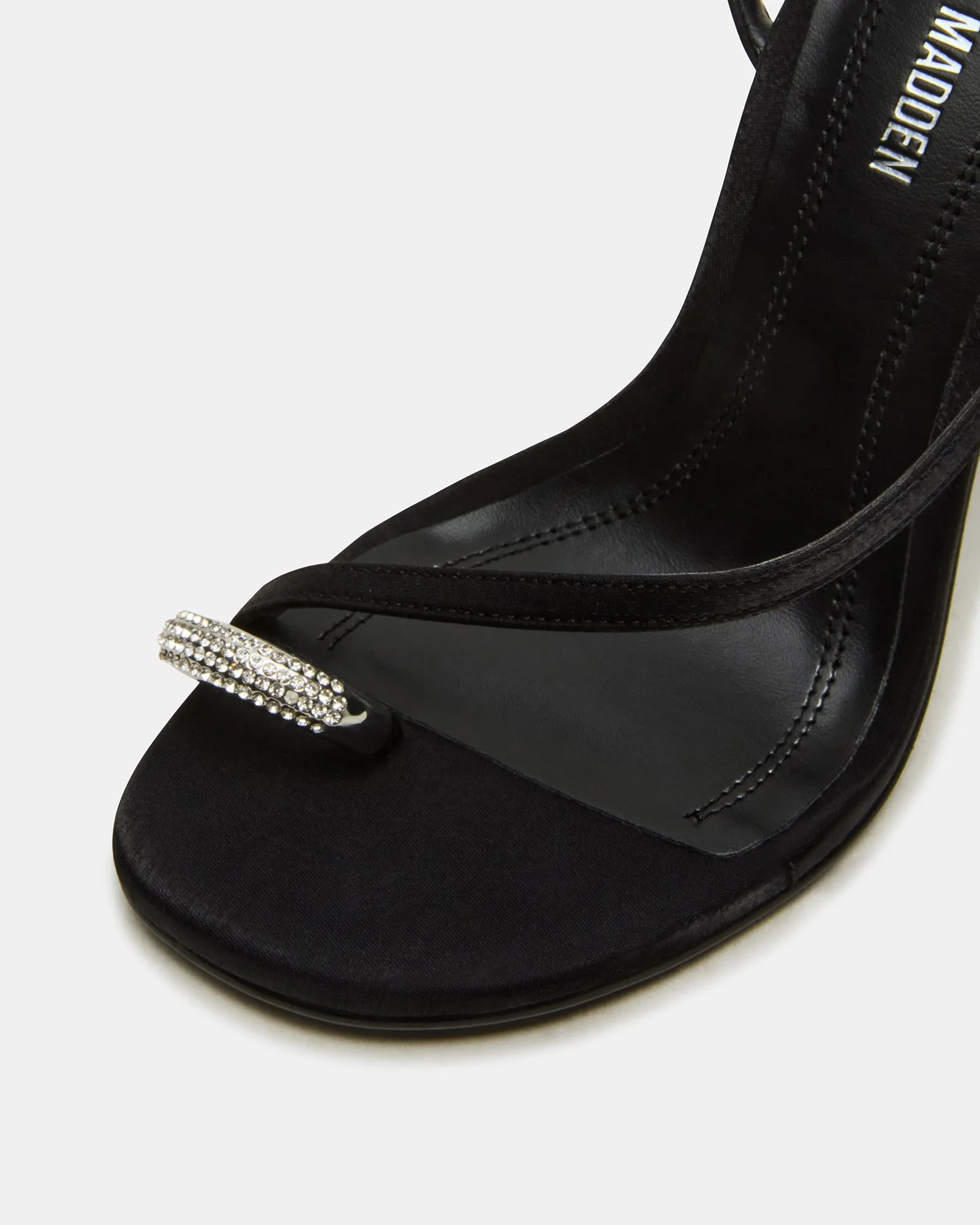 TIA RHINESTONES BLACK SATIN sold by Steve Madden product image thumbnail 3