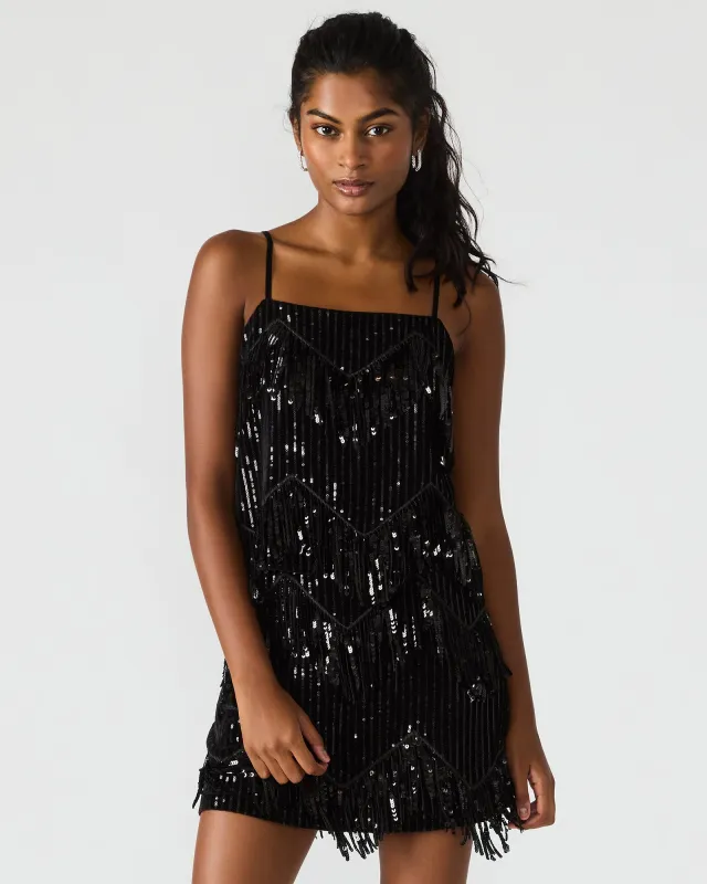 BLAKELYN SEQUIN TOP BLACK sold by Steve Madden