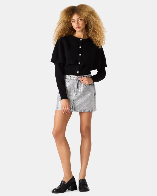 BECK SKIRT SILVER sold by Steve Madden